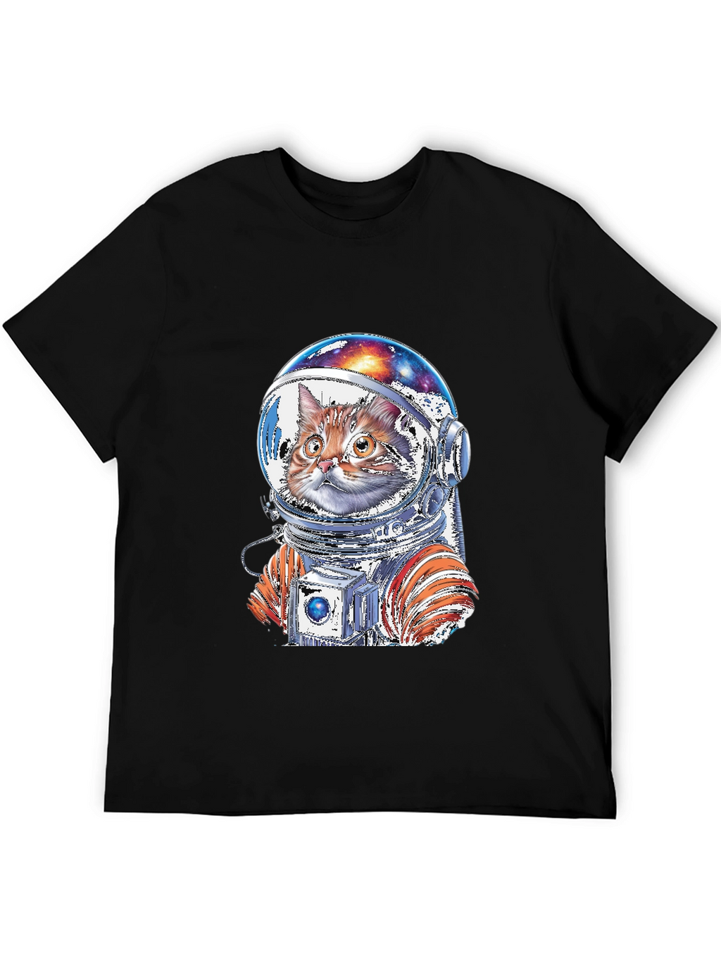 Cat Astronaut Graphic T-Shirt - Space Adventure