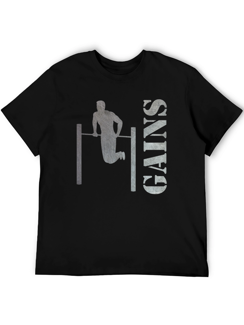 Gym Gains Graphic T-Shirt - Black