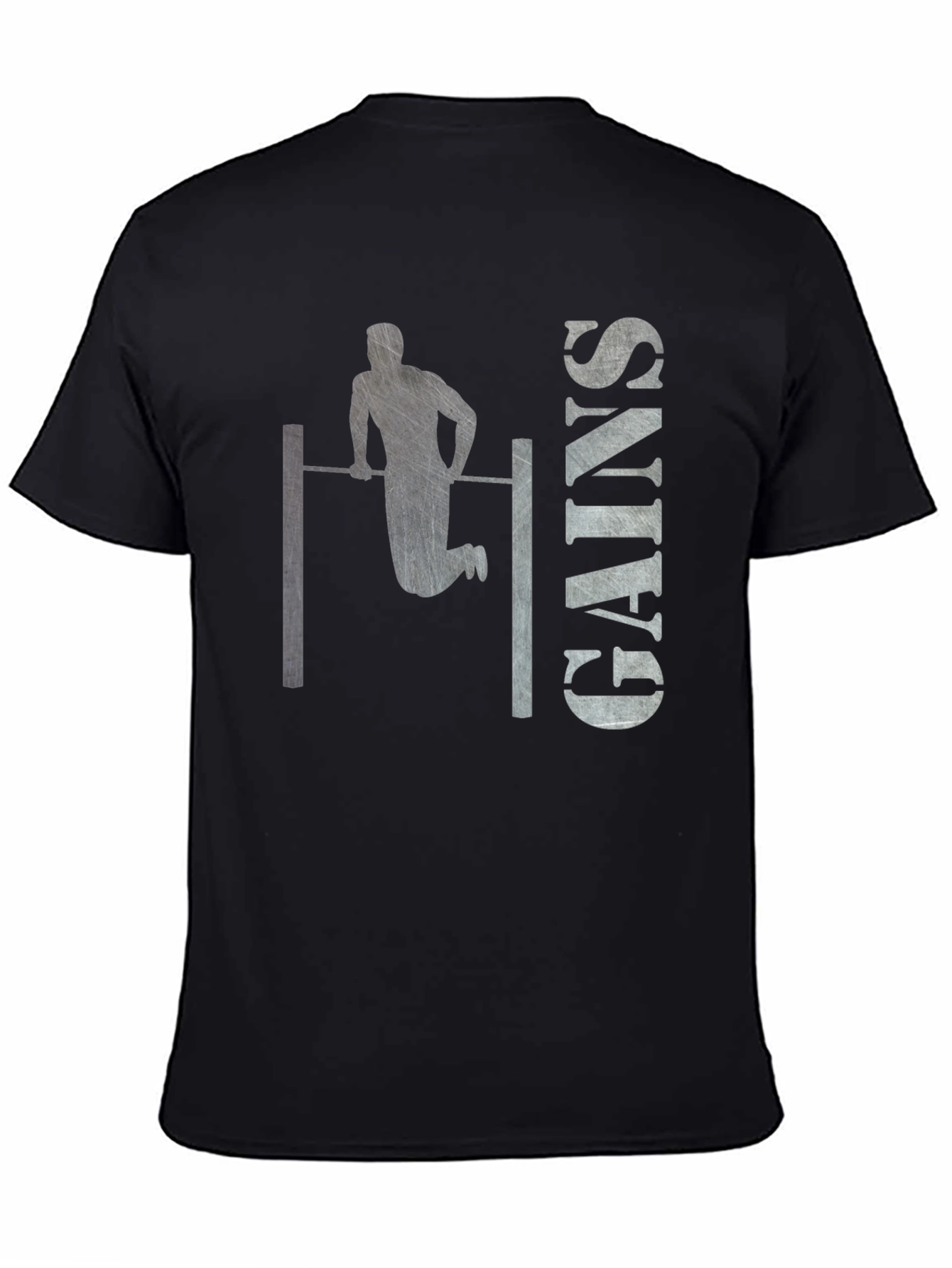 Gym Gains Graphic T-Shirt - Black