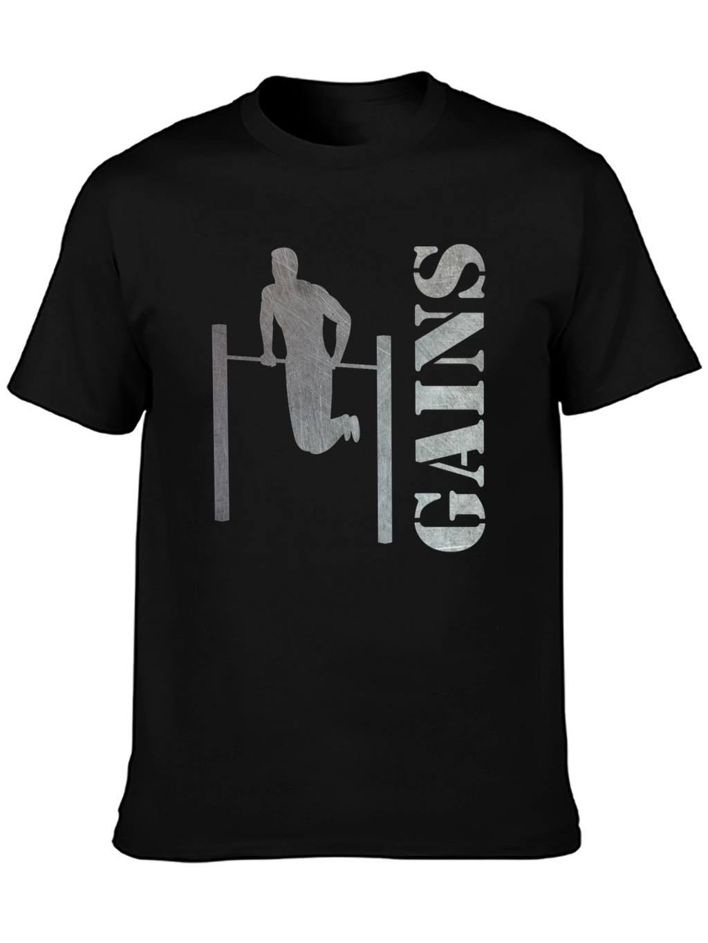 Gym Gains Graphic T-Shirt - Black