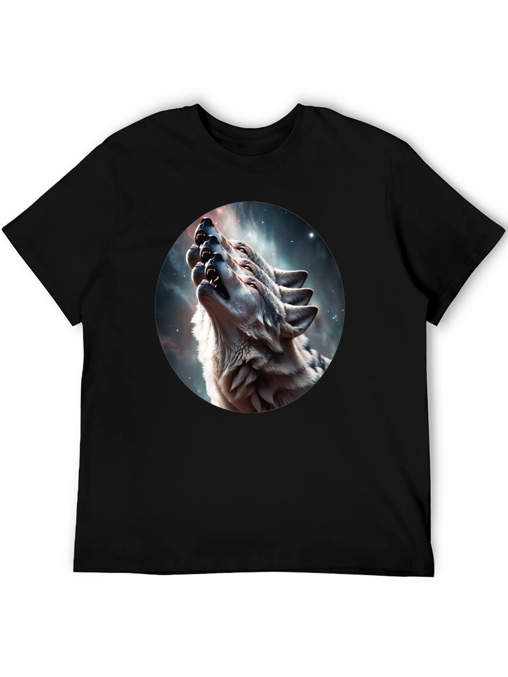 Wolf Pack Howling Galaxy Tee