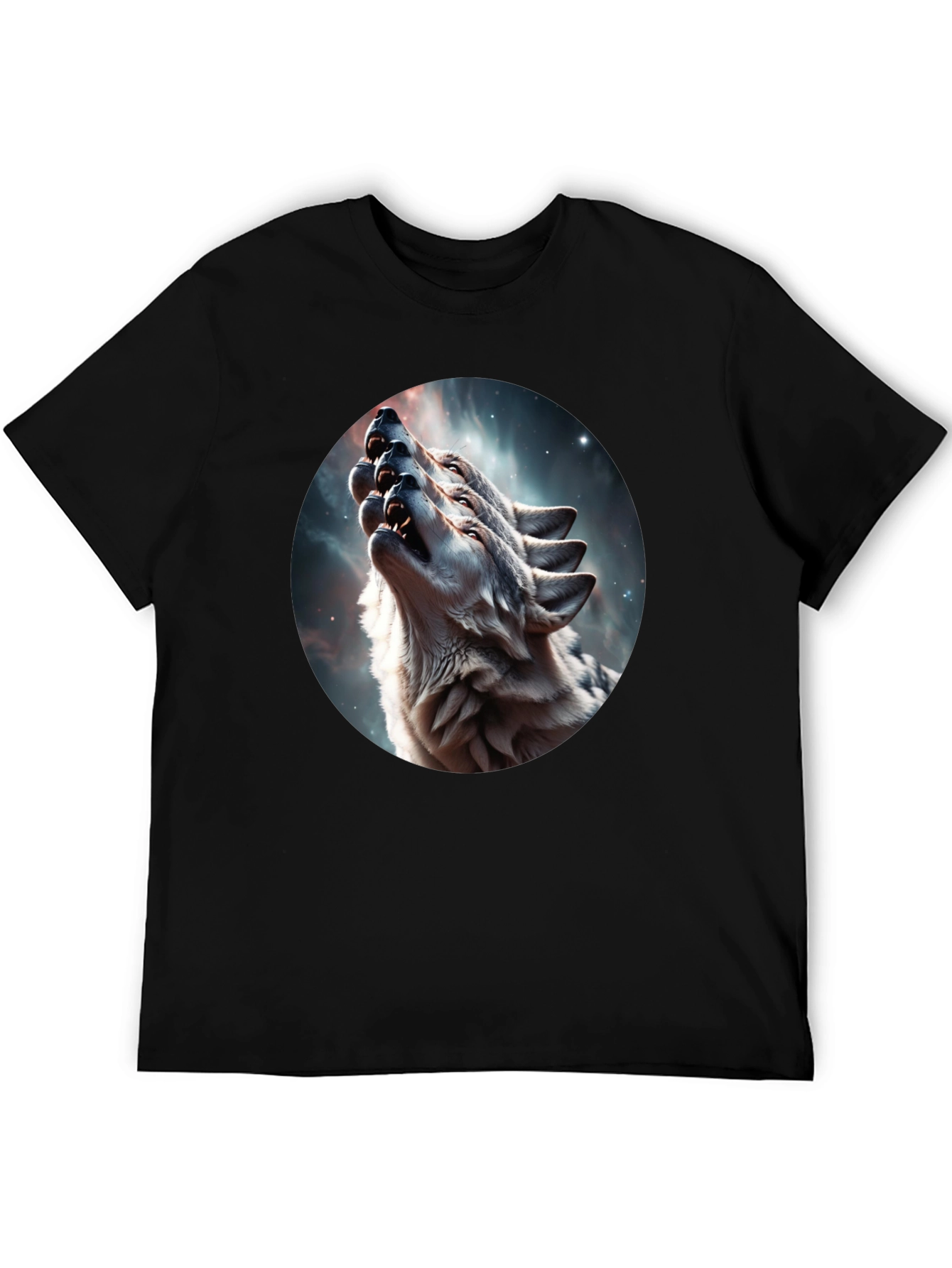 Wolf Pack Howling Galaxy Tee