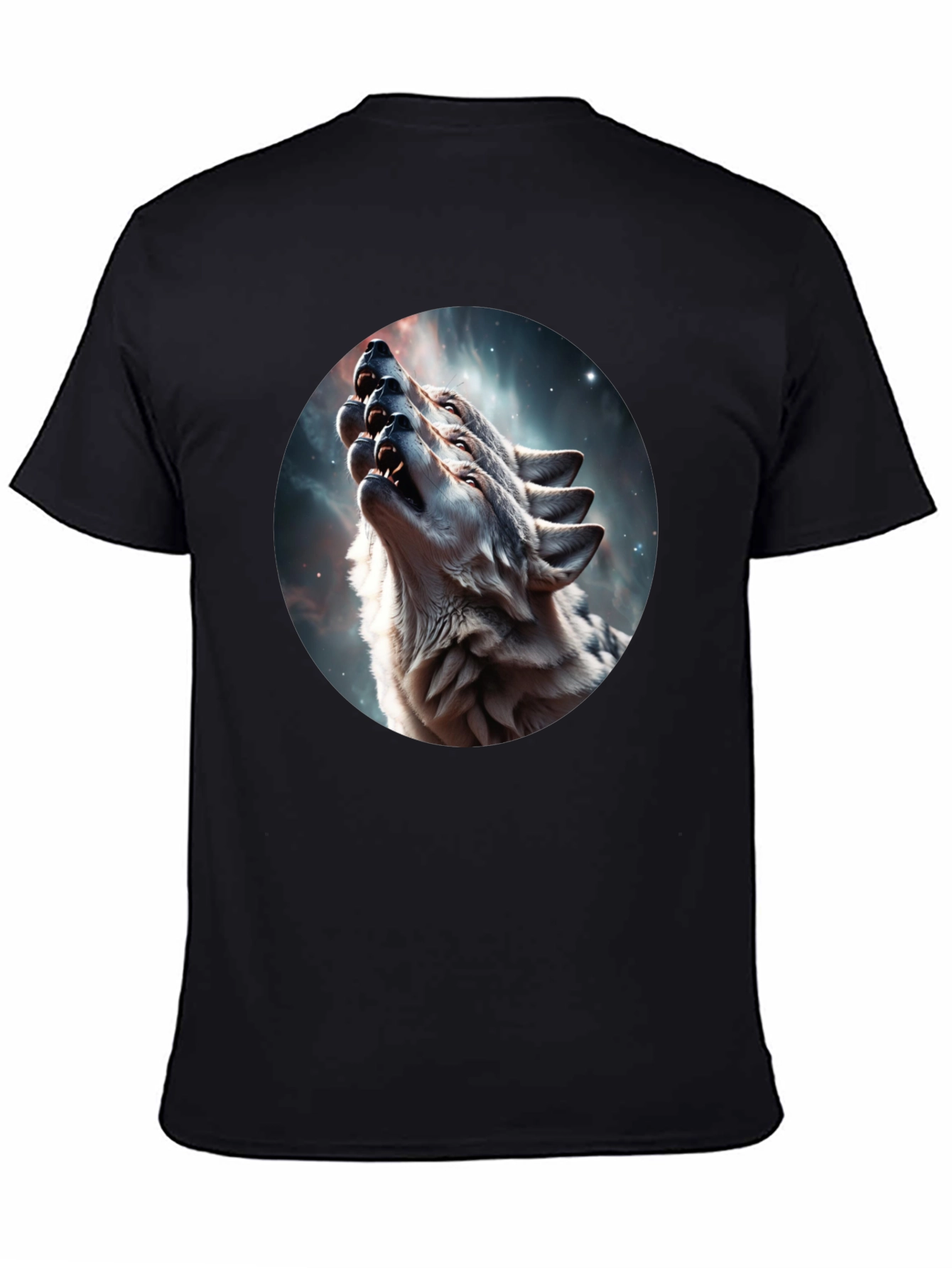 Wolf Pack Howling Galaxy Tee