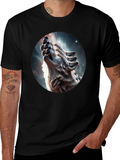 Wolf Pack Howling Galaxy Tee