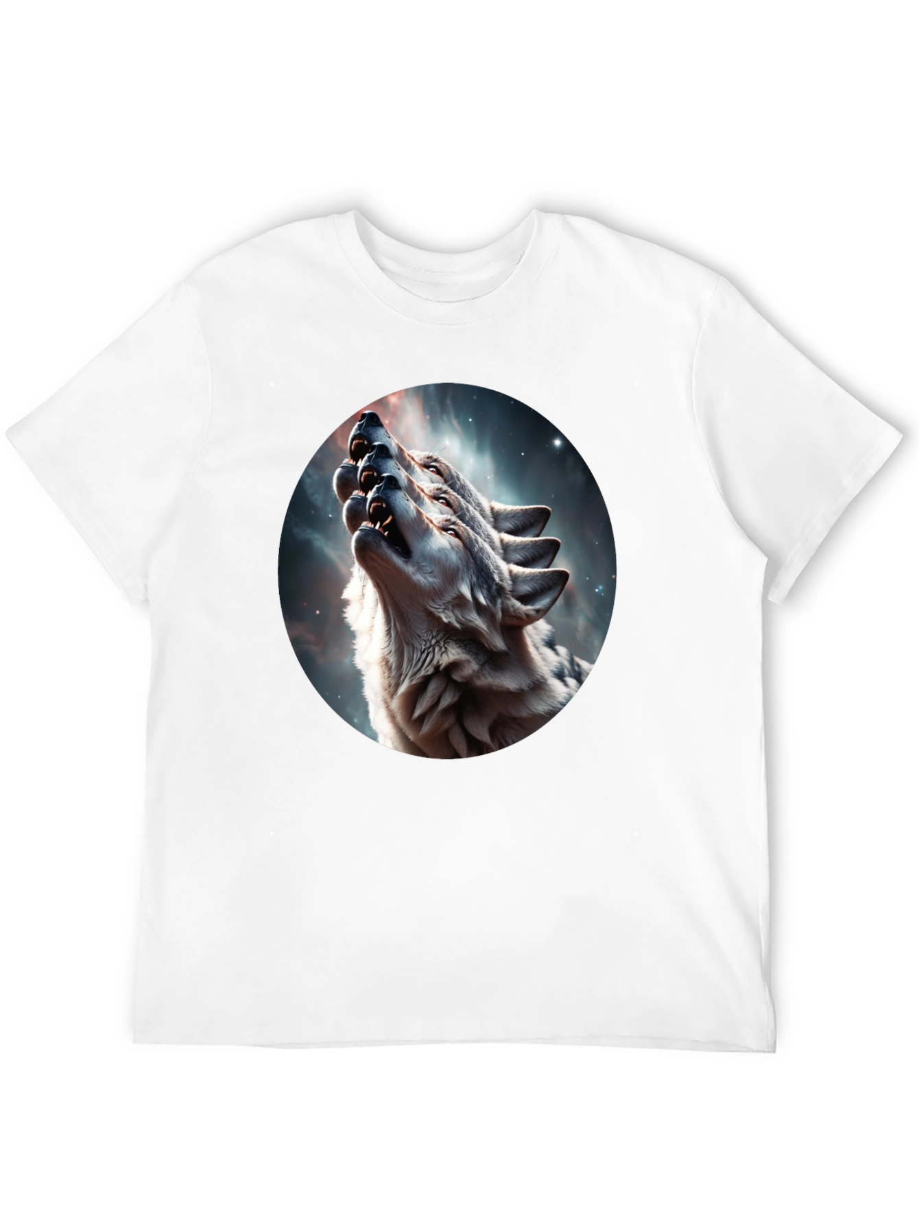 Wolf Pack Howling Galaxy Tee
