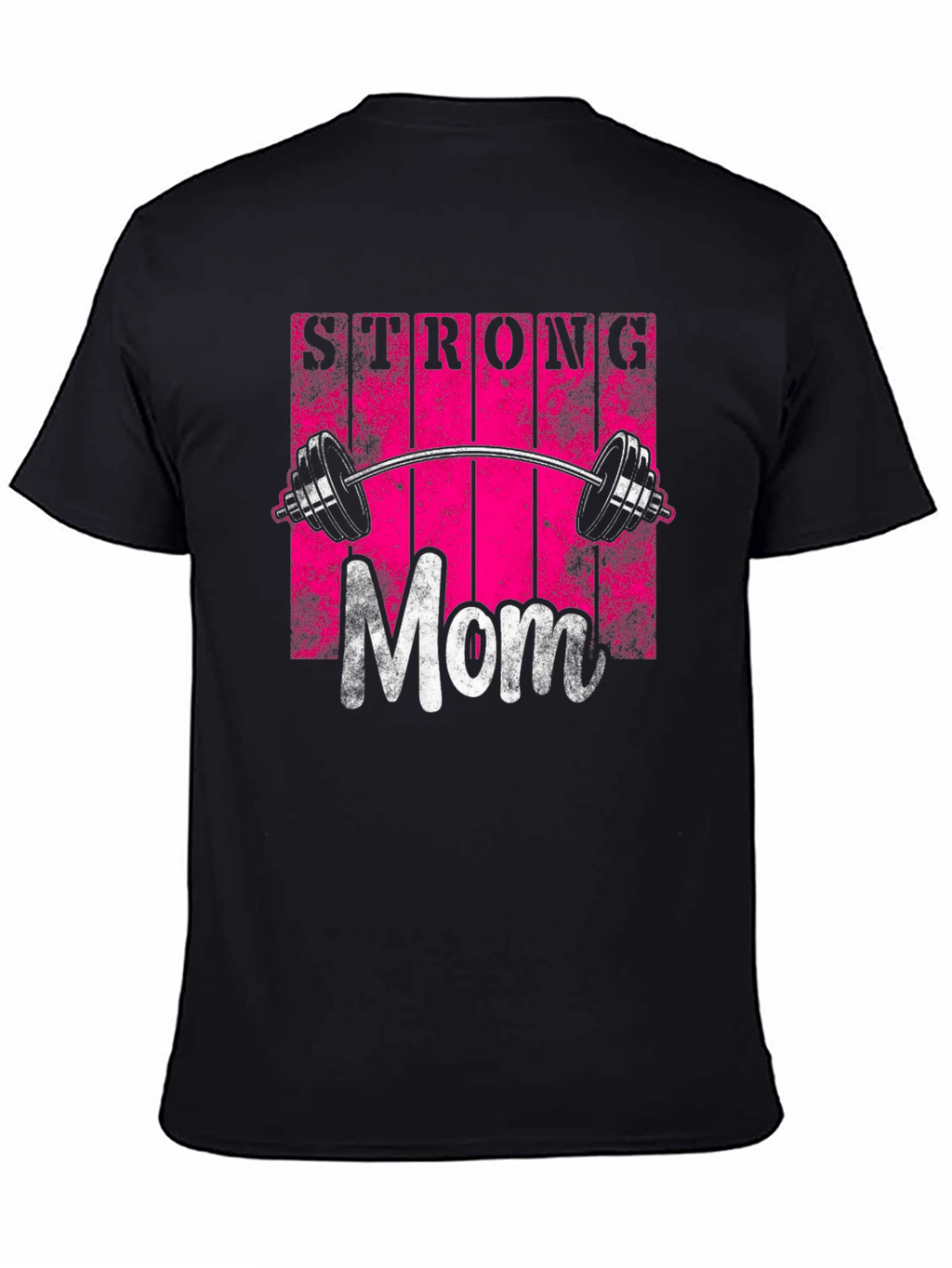 Strong Mom Graphic Tee - Fitness Design