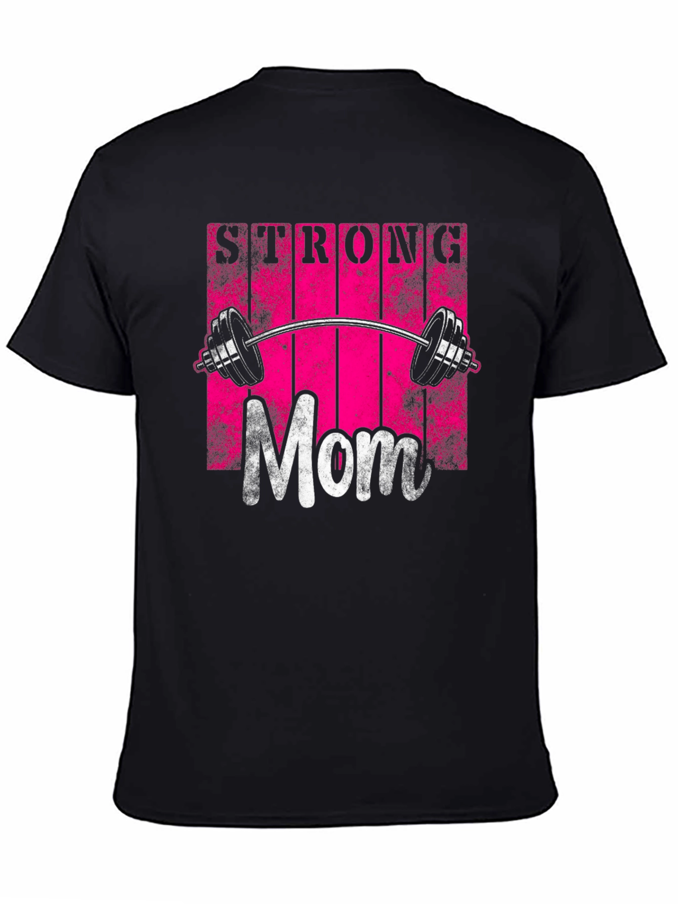 Strong Mom Graphic Tee - Fitness Design