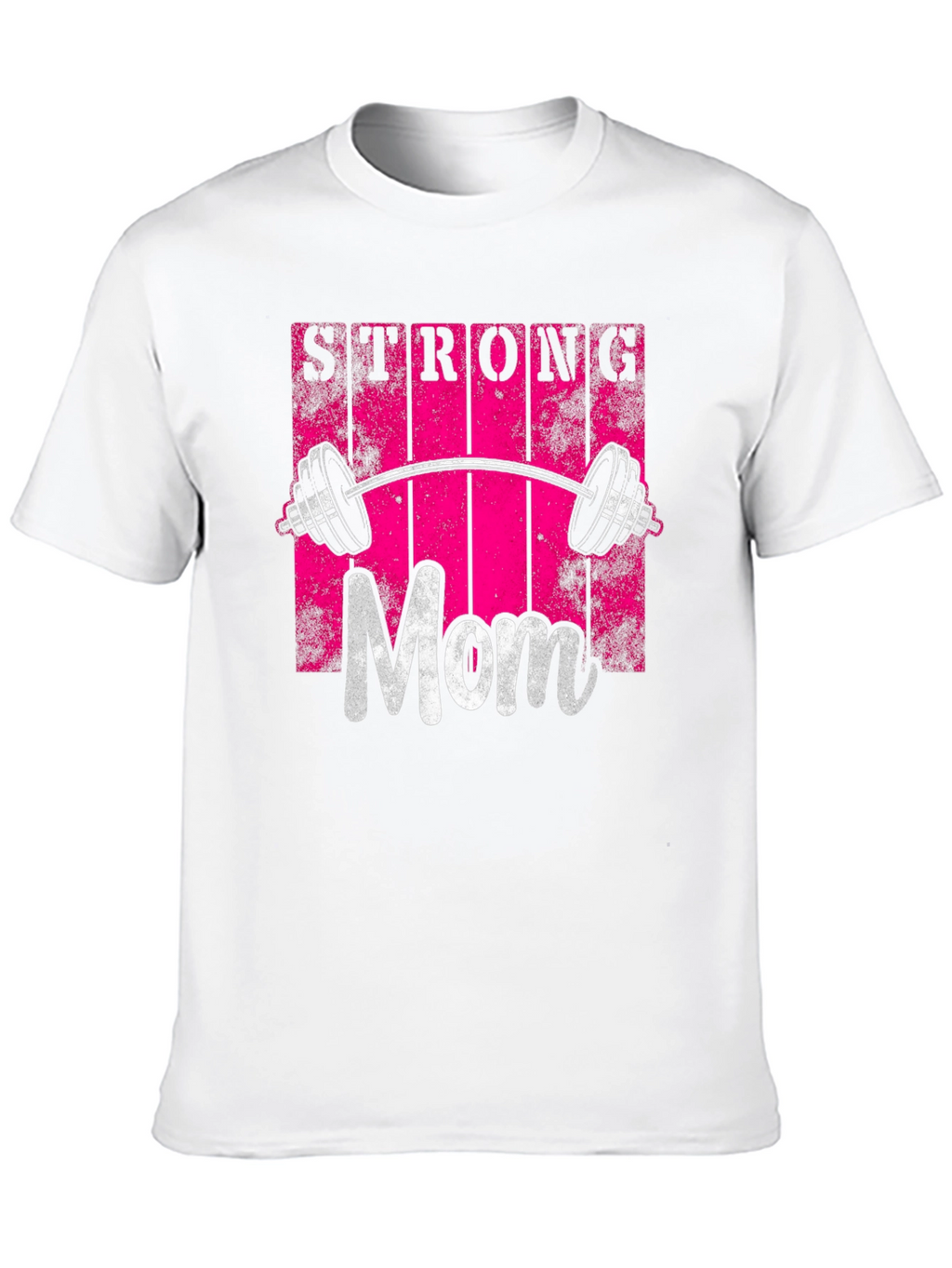 Strong Mom Graphic Tee - Fitness Design