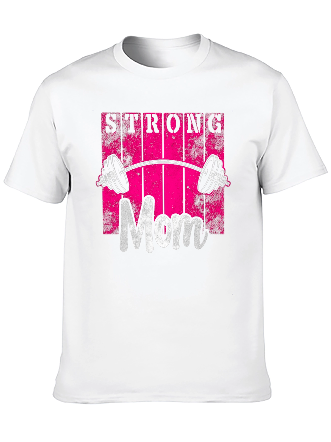 Strong Mom Graphic Tee - Fitness Design