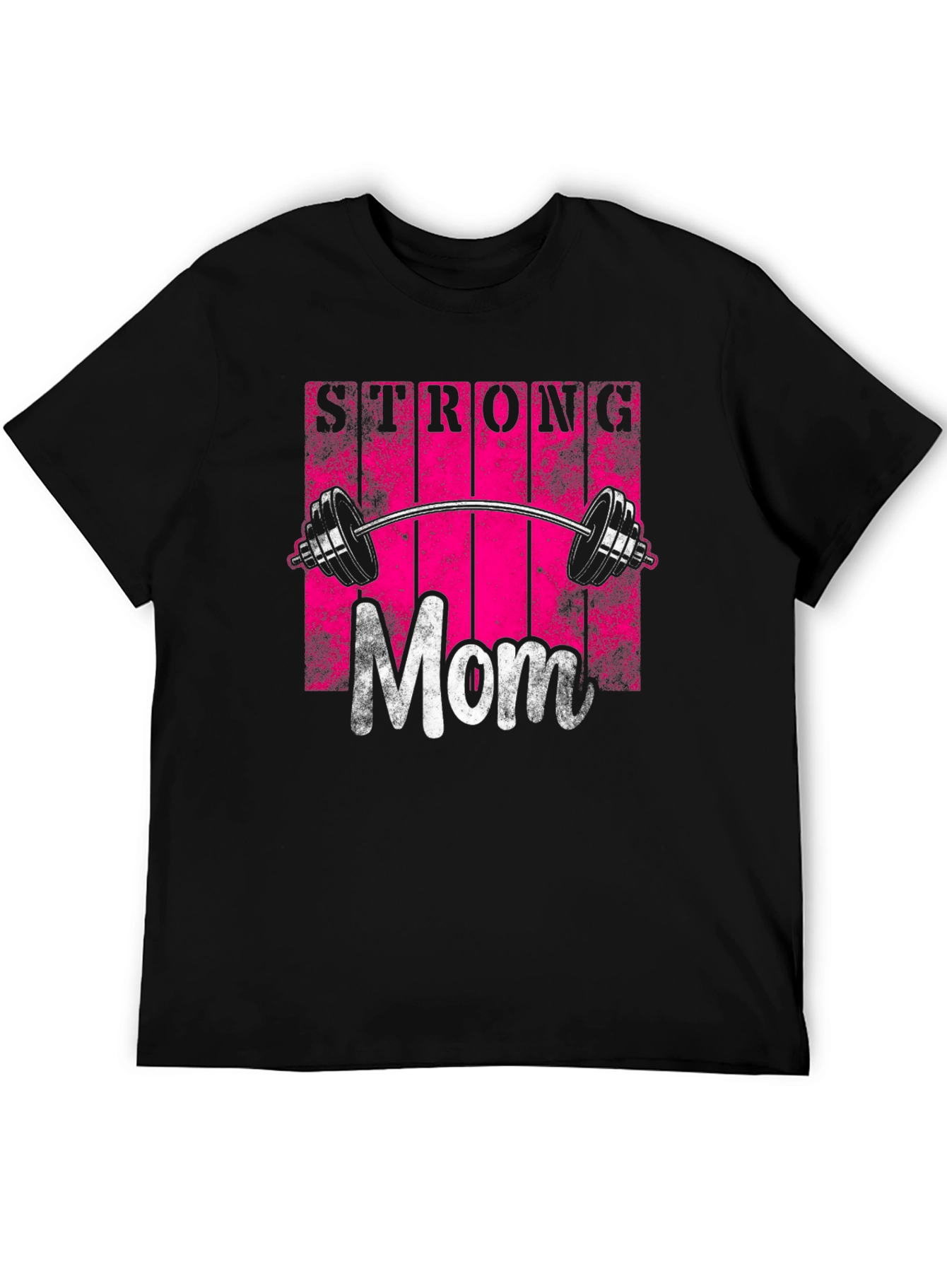Strong Mom Graphic Tee - Fitness Design