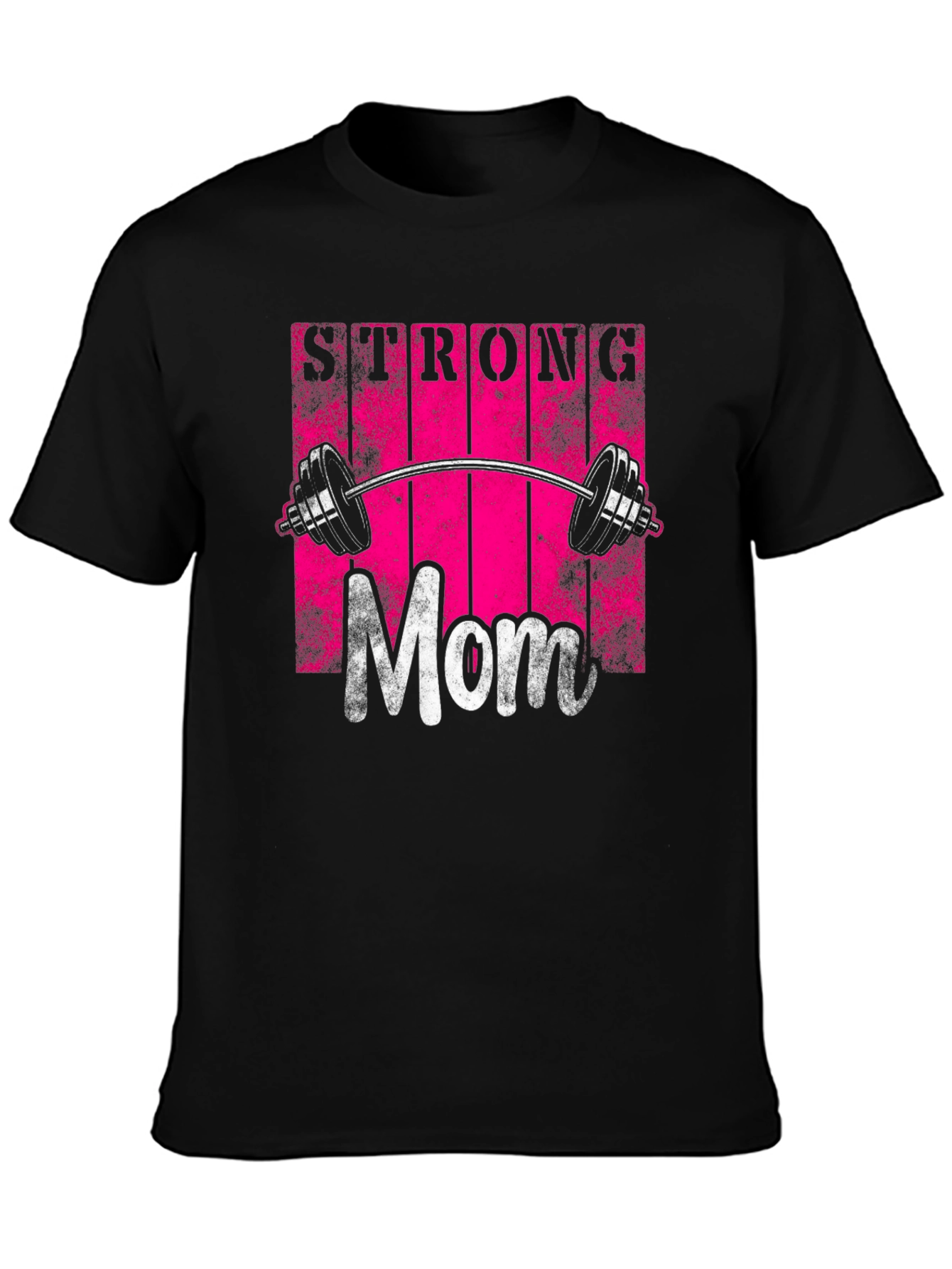 Strong Mom Graphic Tee - Fitness Design