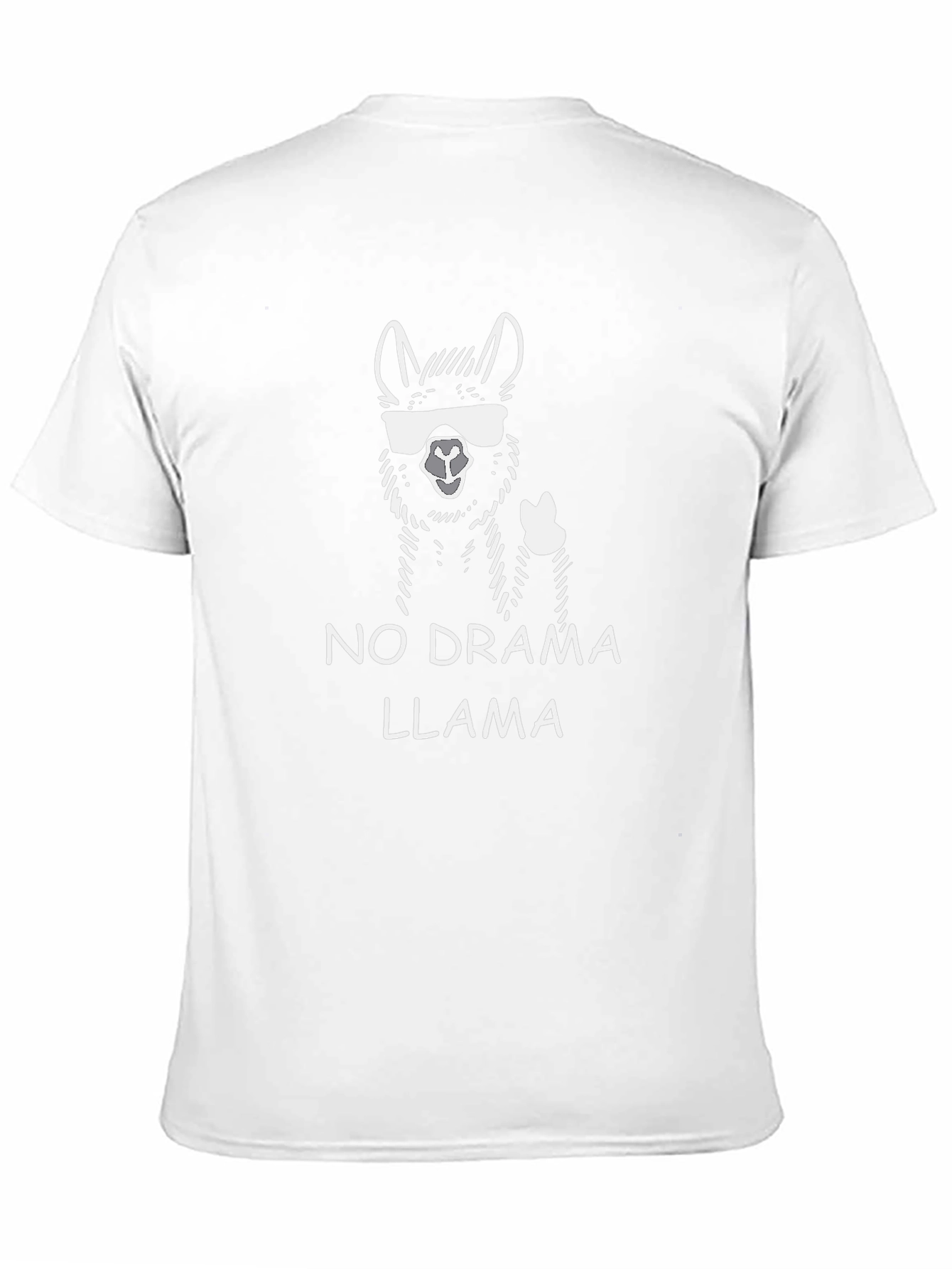 No Drama Llama Graphic Tee - Black Crew Neck