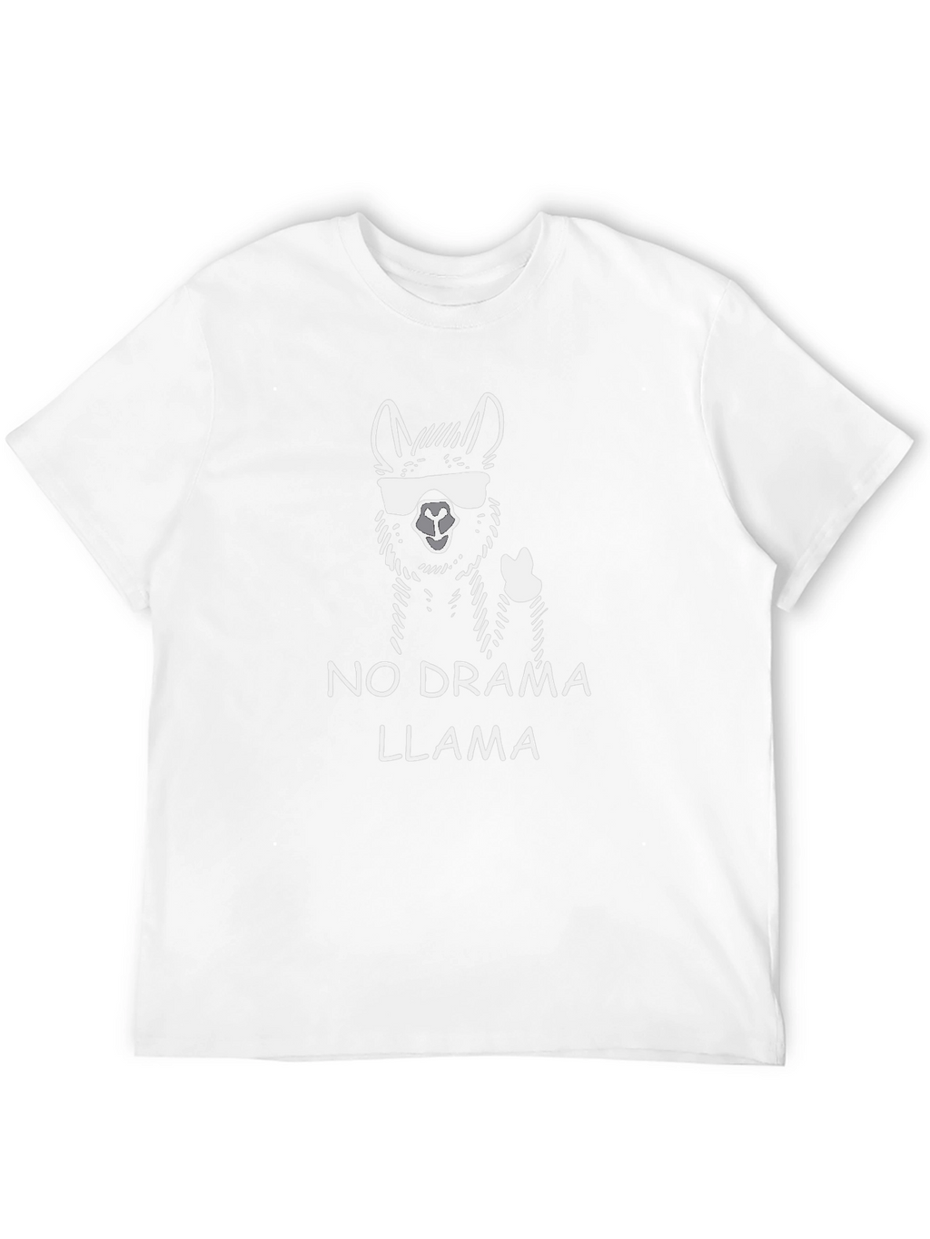 No Drama Llama Graphic Tee - Black Crew Neck