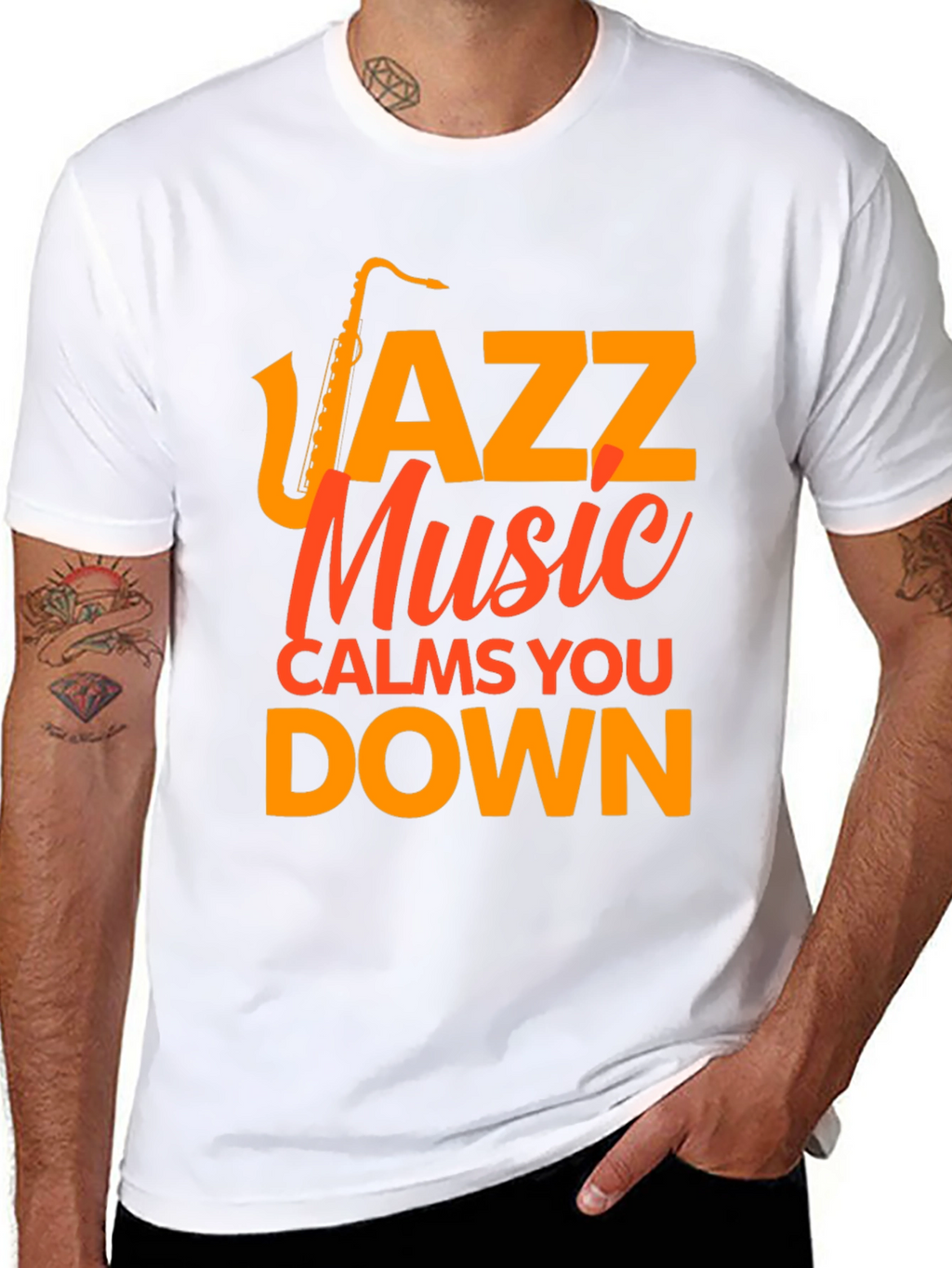Jazz Music Calms You Down Graphic Tee
