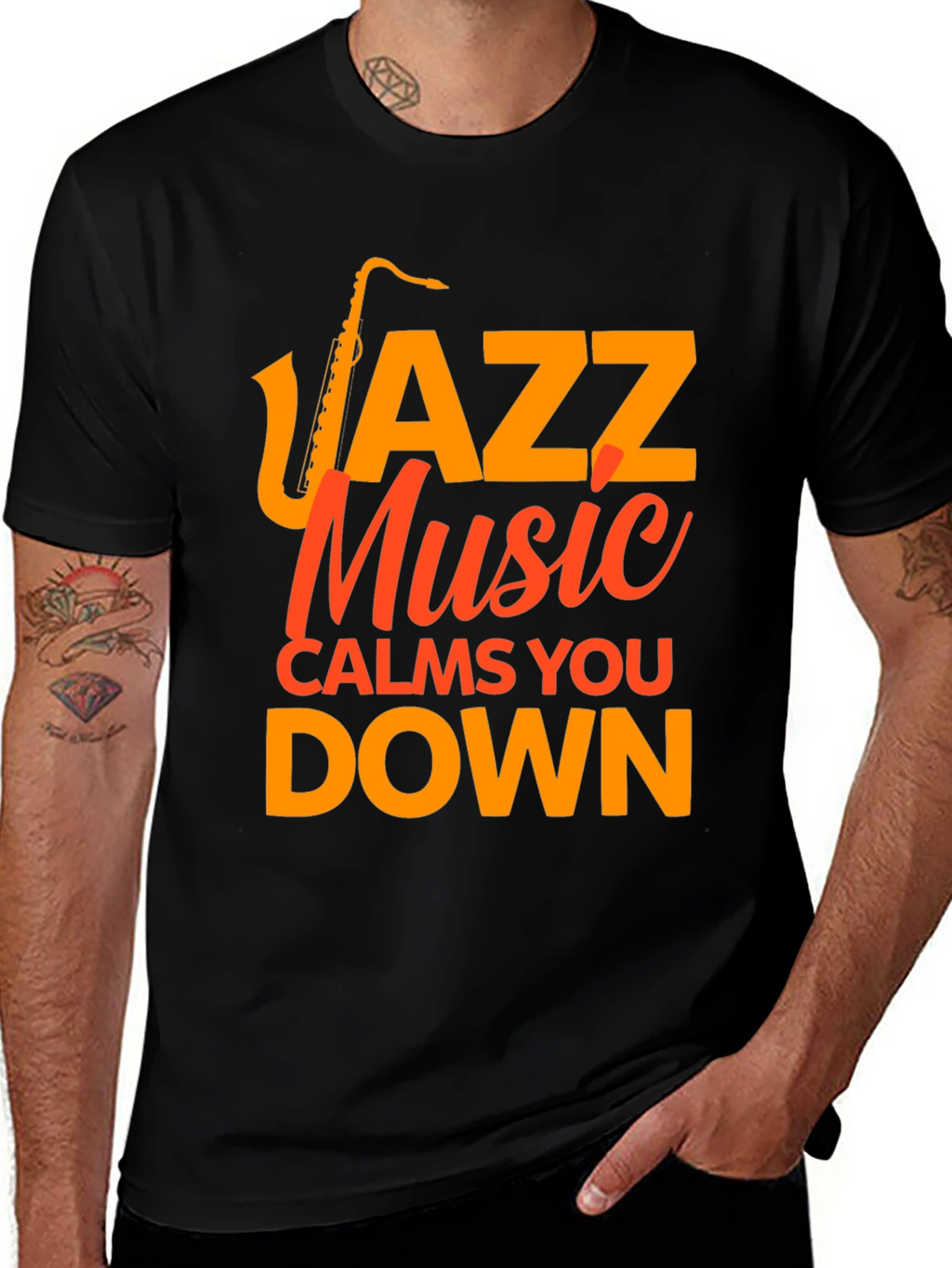 Jazz Music Calms You Down Graphic Tee
