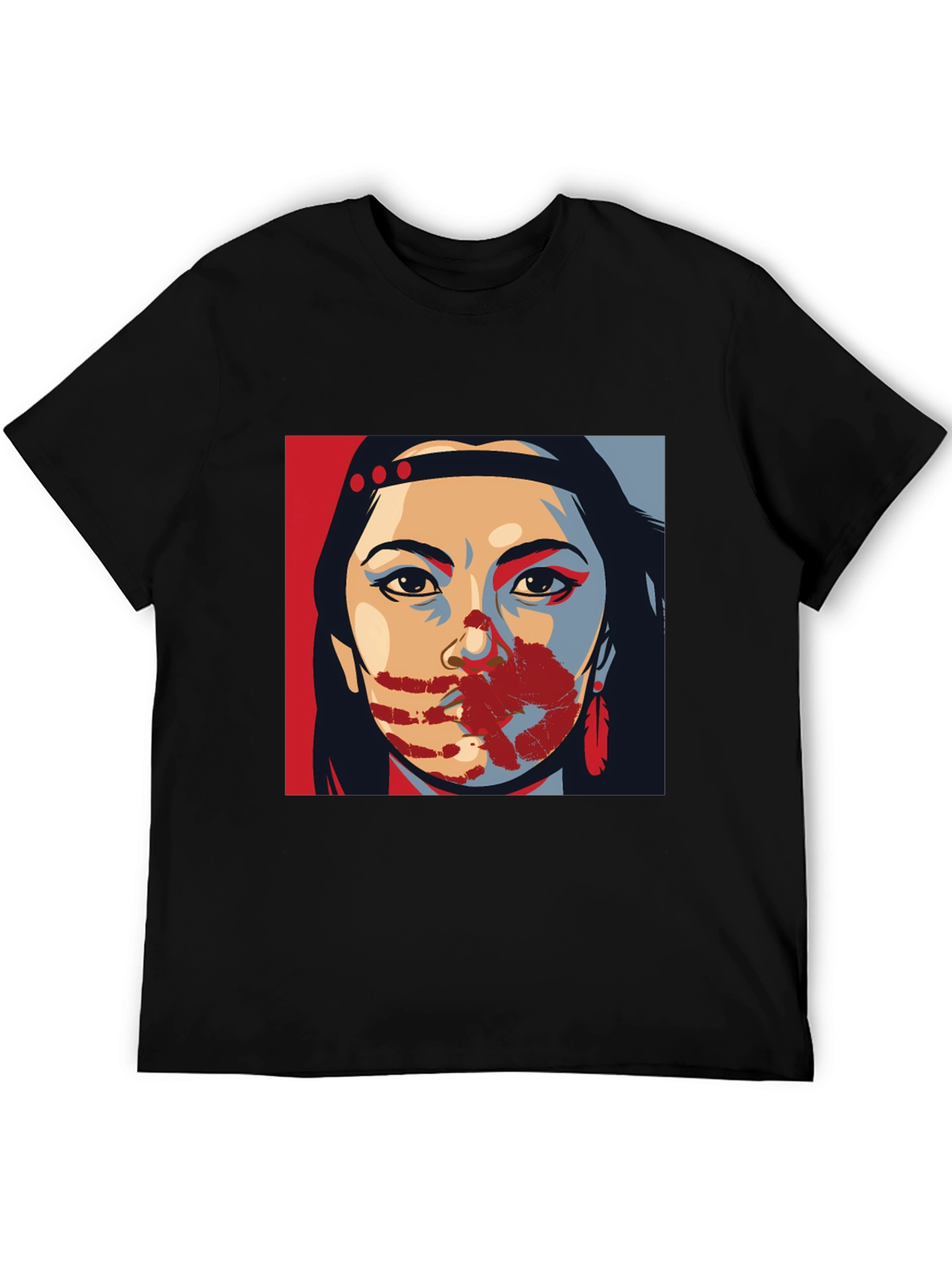 Native American Woman T-Shirt: Bold Statement Tee