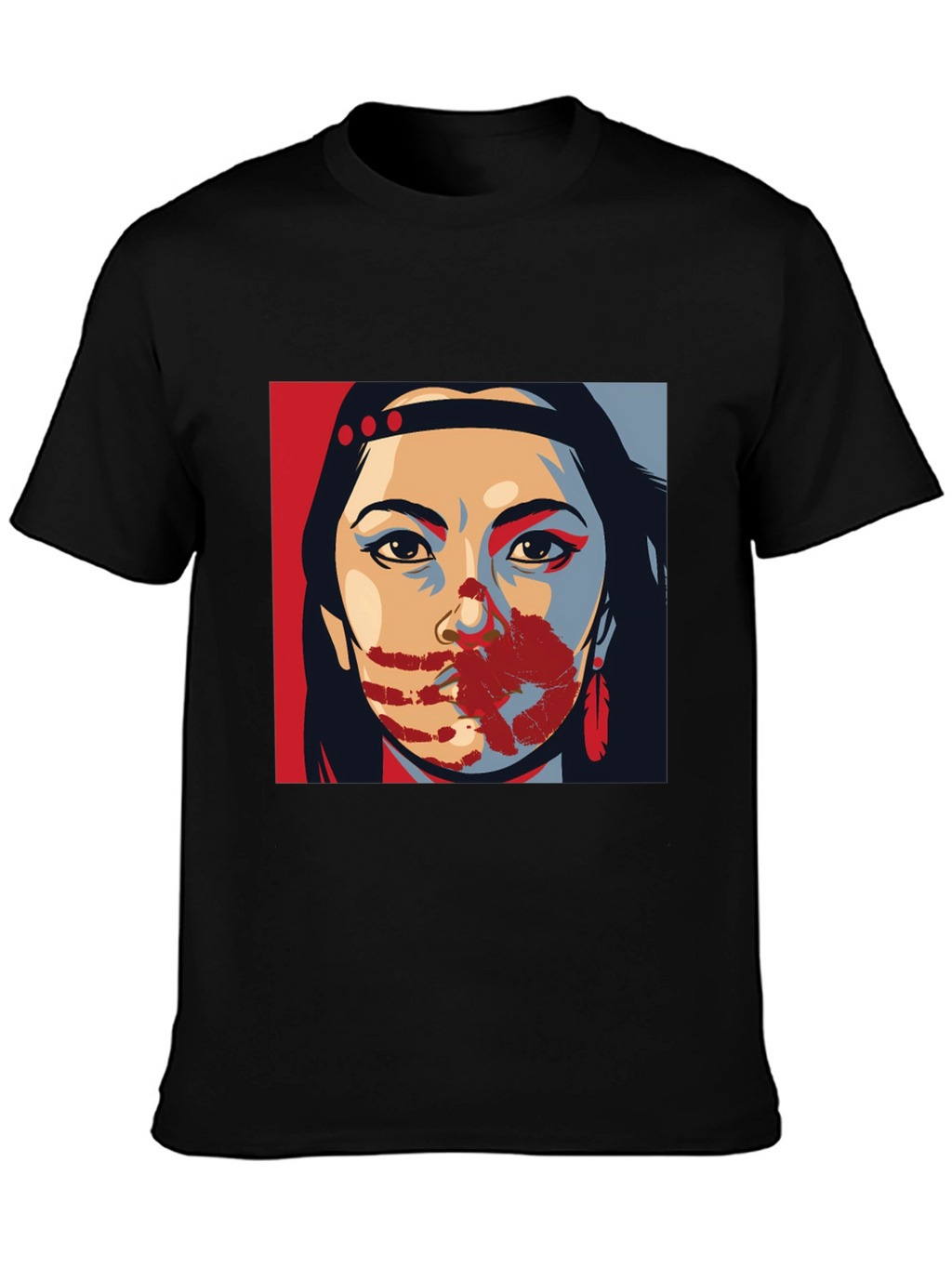 Native American Woman T-Shirt: Bold Statement Tee