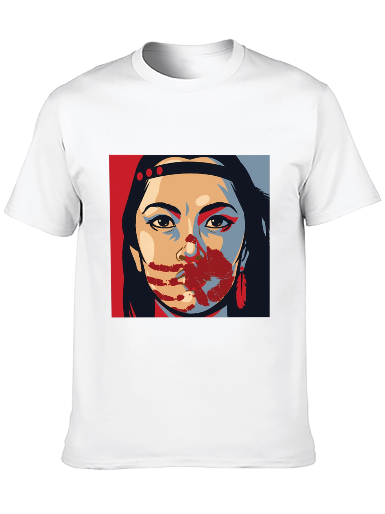 Native American Woman T-Shirt: Bold Statement Tee
