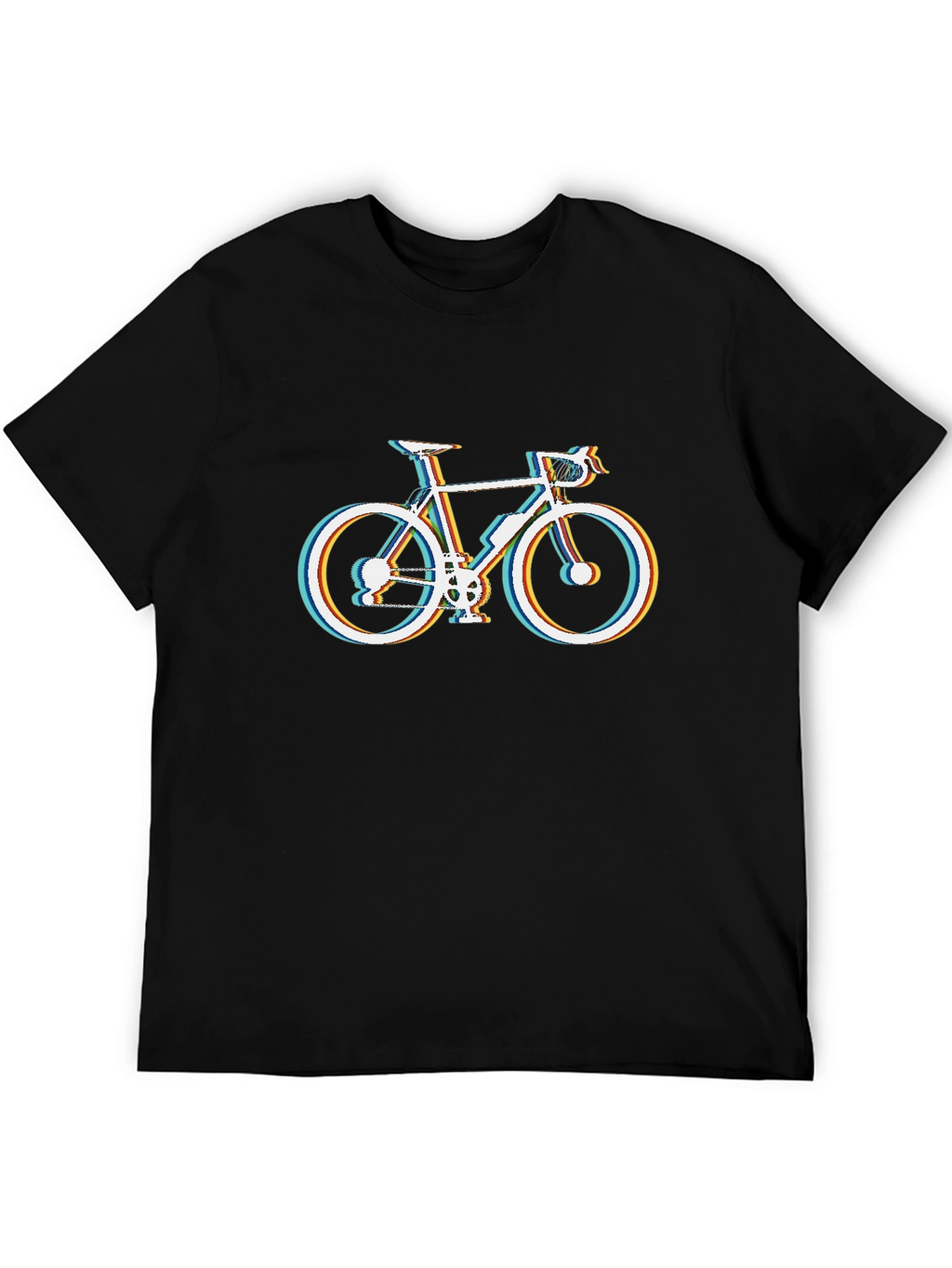 Mens Black Bike Graphic T-Shirt