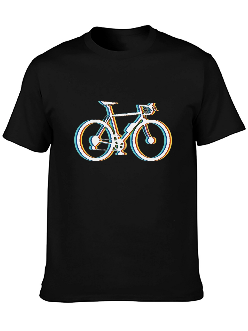 Mens Black Bike Graphic T-Shirt