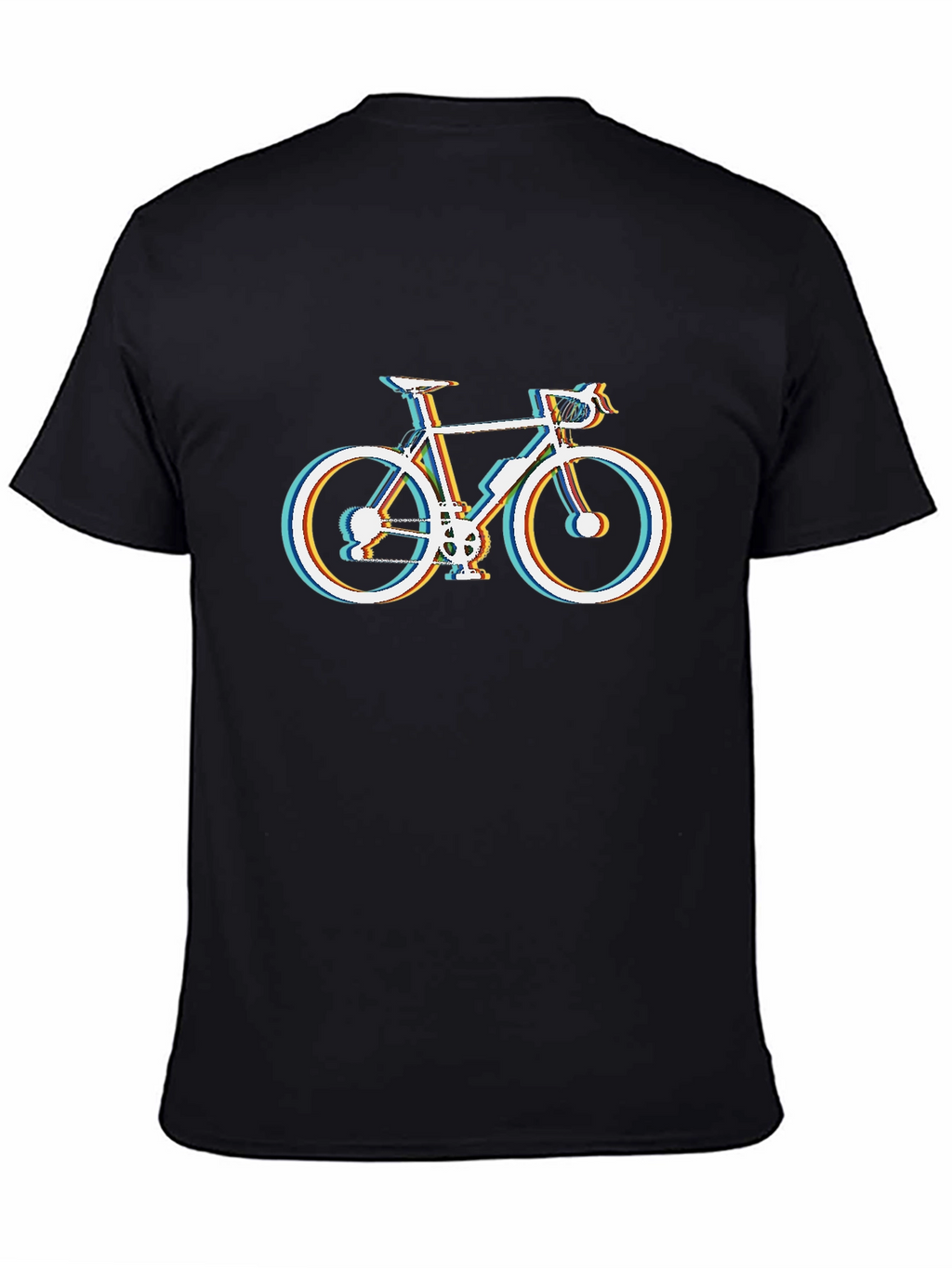 Mens Black Bike Graphic T-Shirt