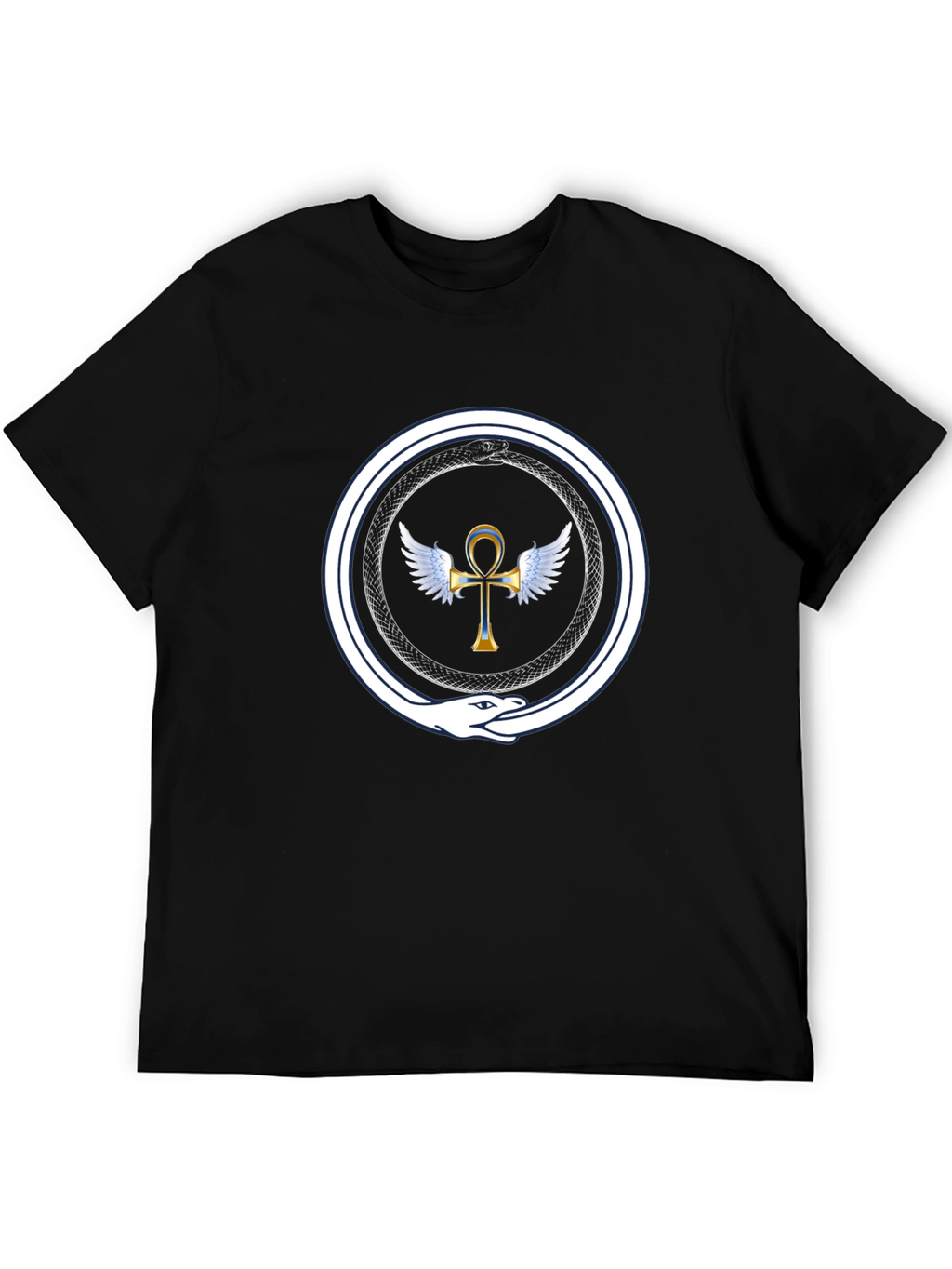 Ouroboros Ankh Wings T-Shirt