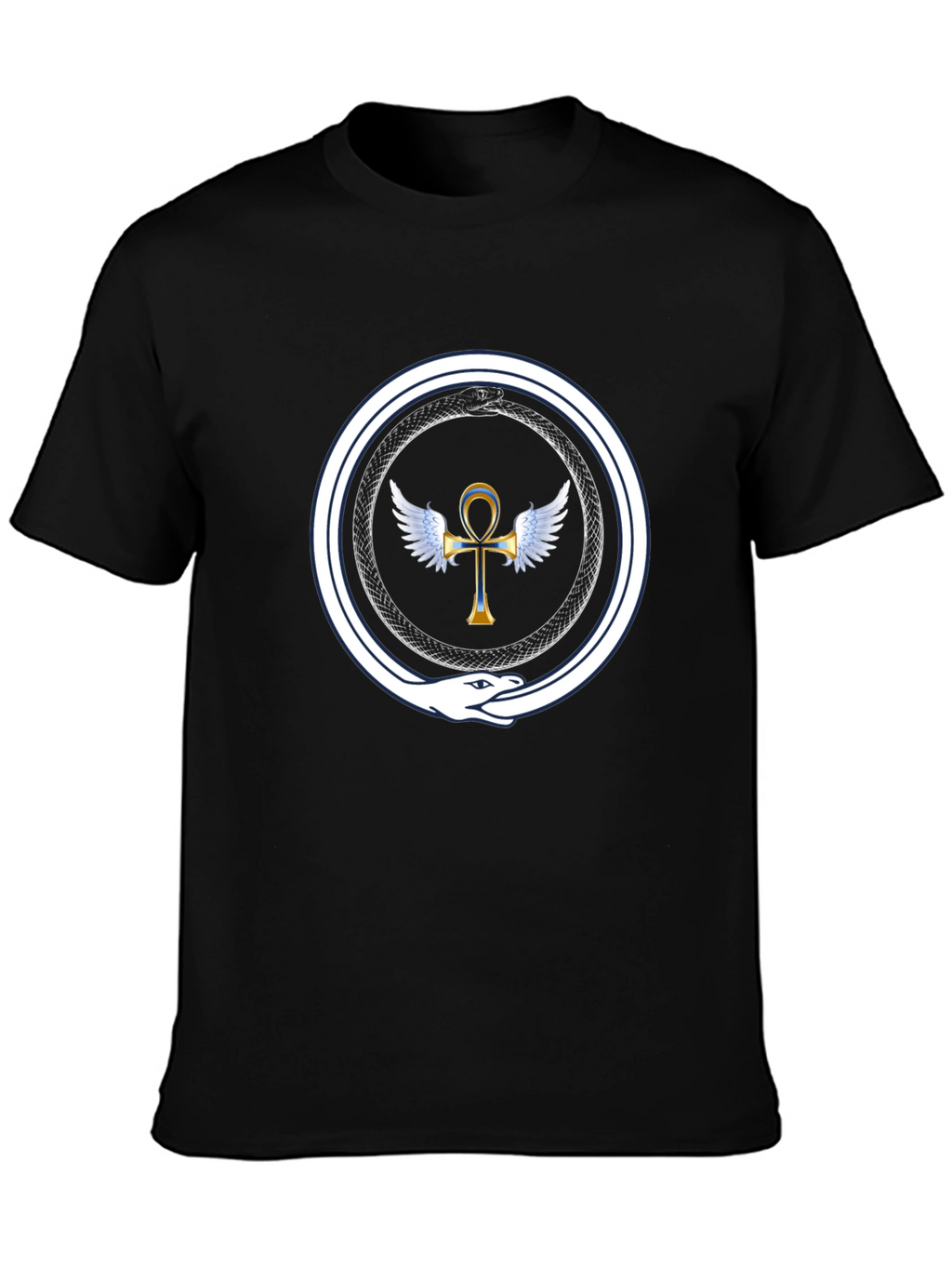 Ouroboros Ankh Wings T-Shirt