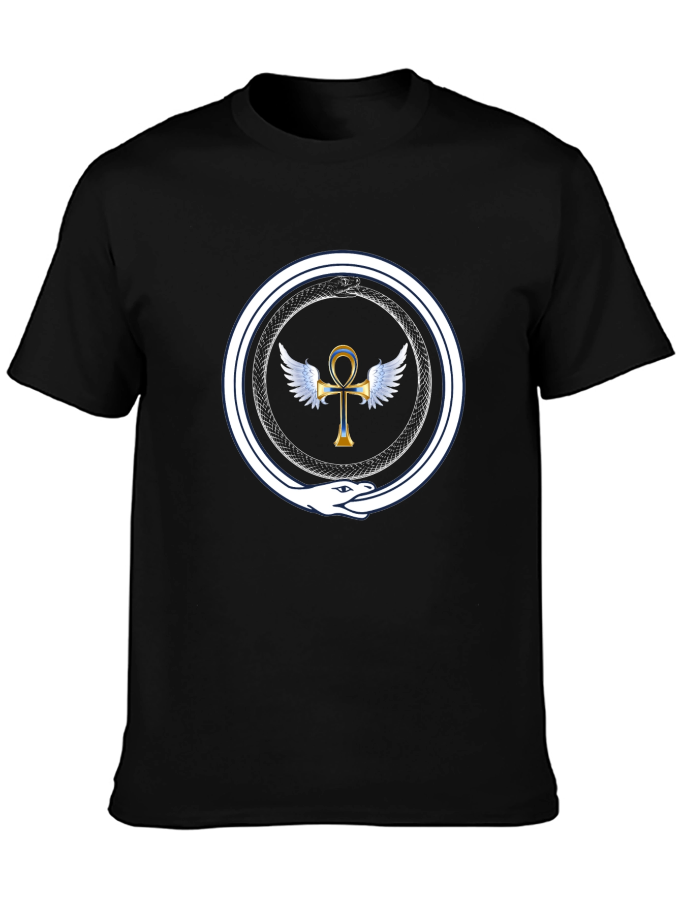 Ouroboros Ankh Wings T-Shirt