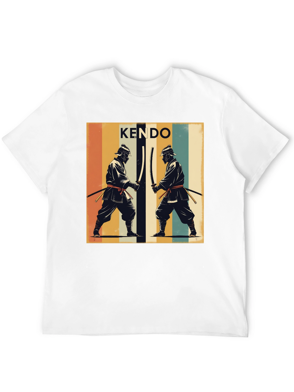 Kendo Retro Graphic Tee - Black Cotton T-Shirt