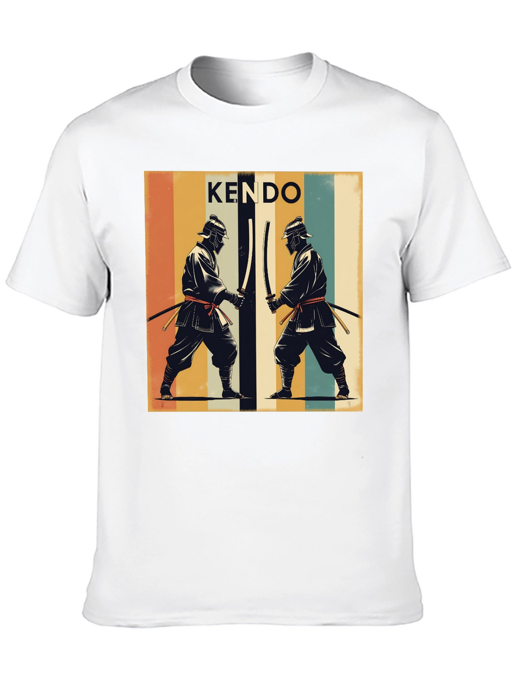 Kendo Retro Graphic Tee - Black Cotton T-Shirt