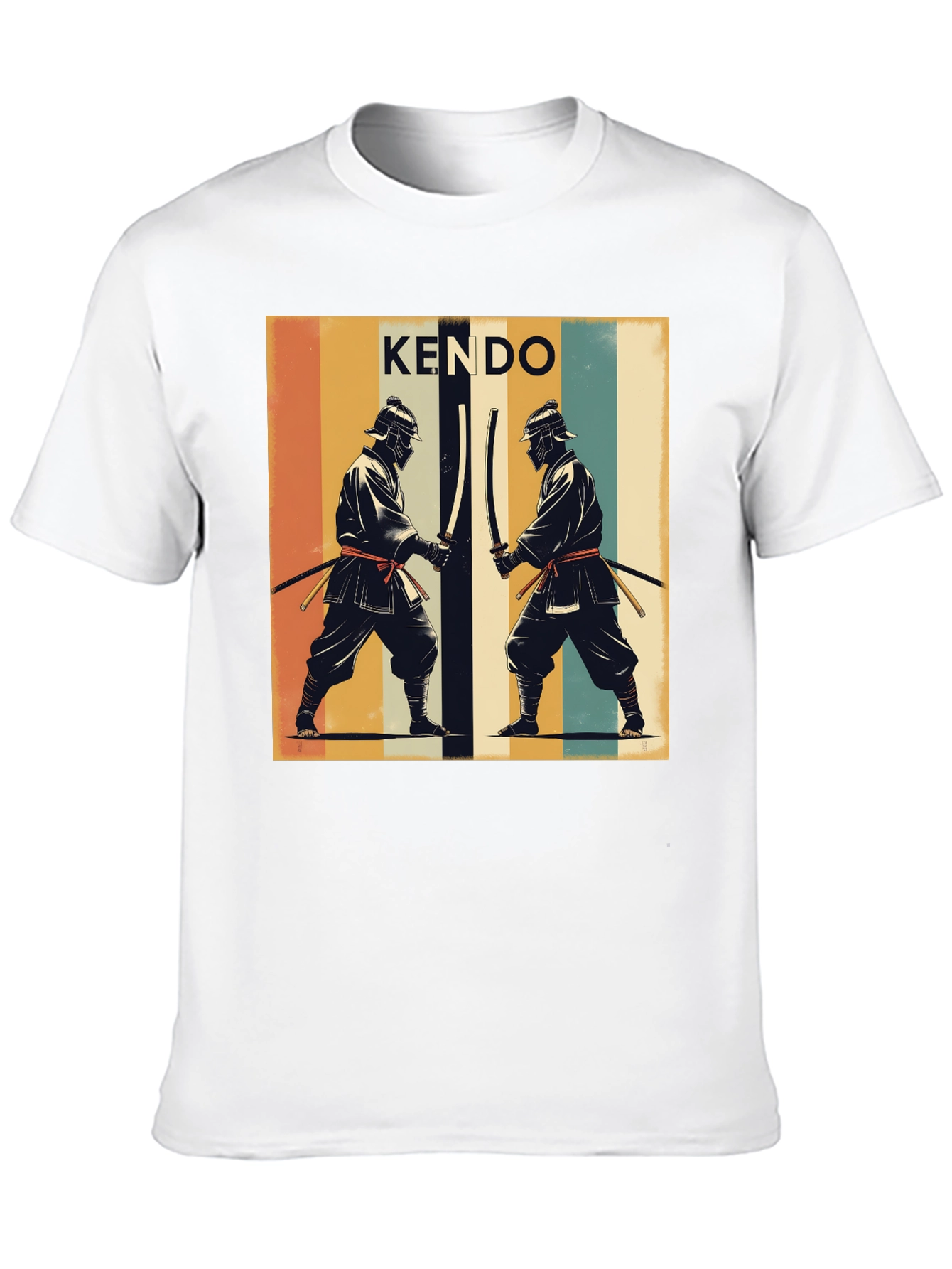 Kendo Retro Graphic Tee - Black Cotton T-Shirt