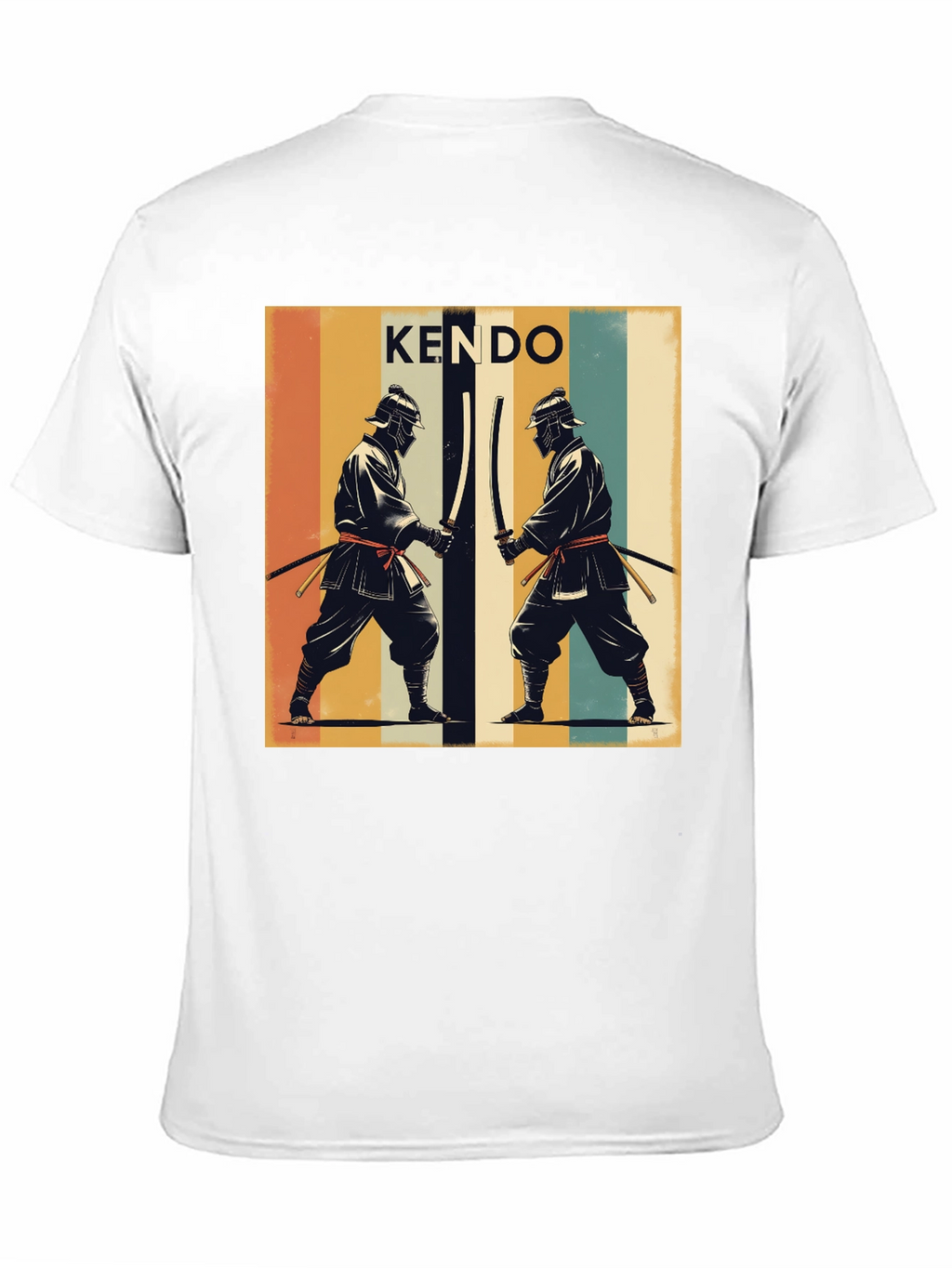 Kendo Retro Graphic Tee - Black Cotton T-Shirt