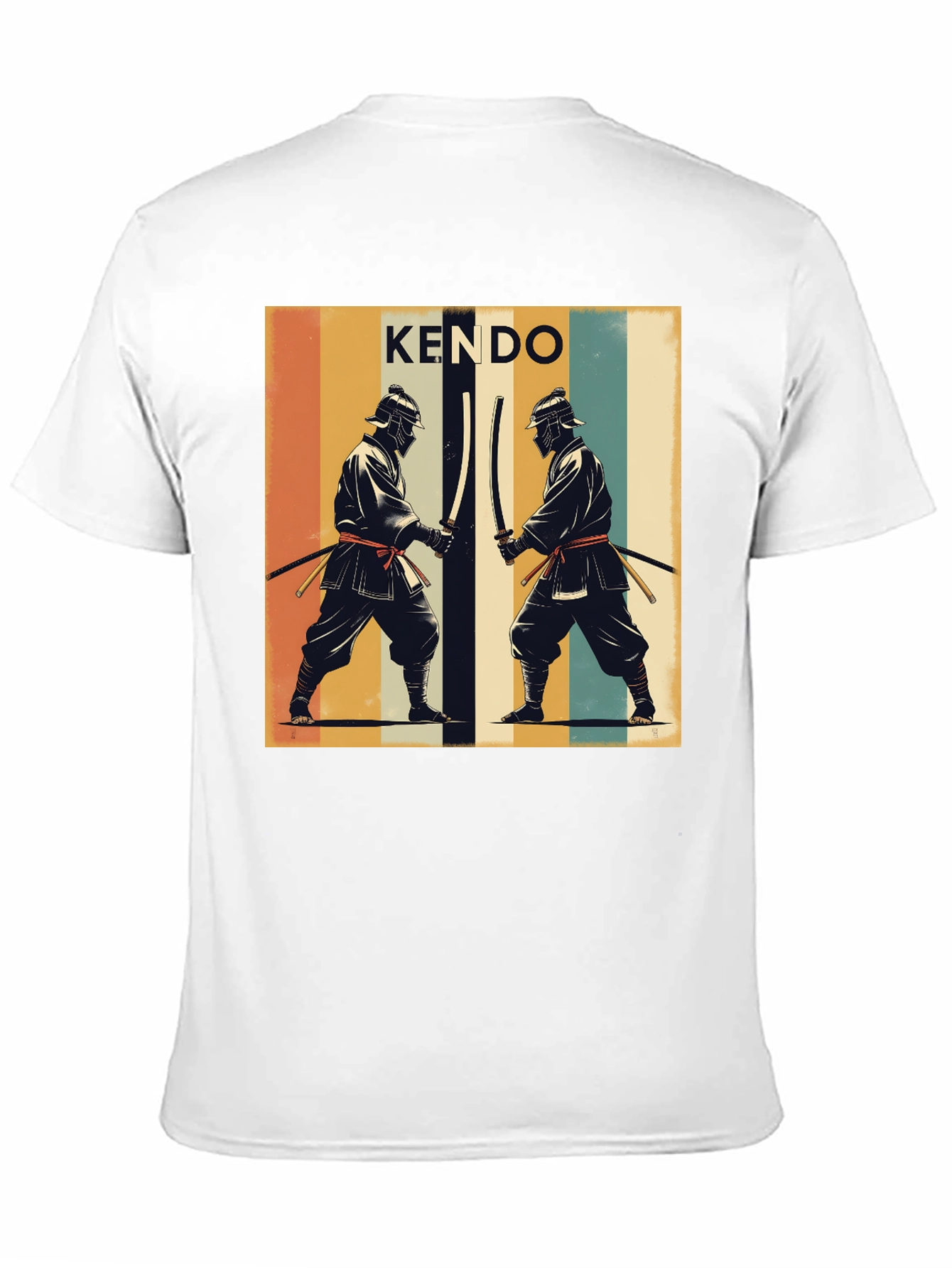 Kendo Retro Graphic Tee - Black Cotton T-Shirt