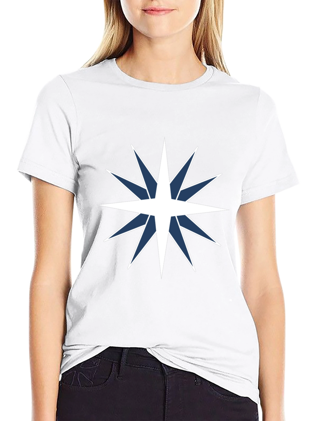 Star Compass Graphic Tee - Black