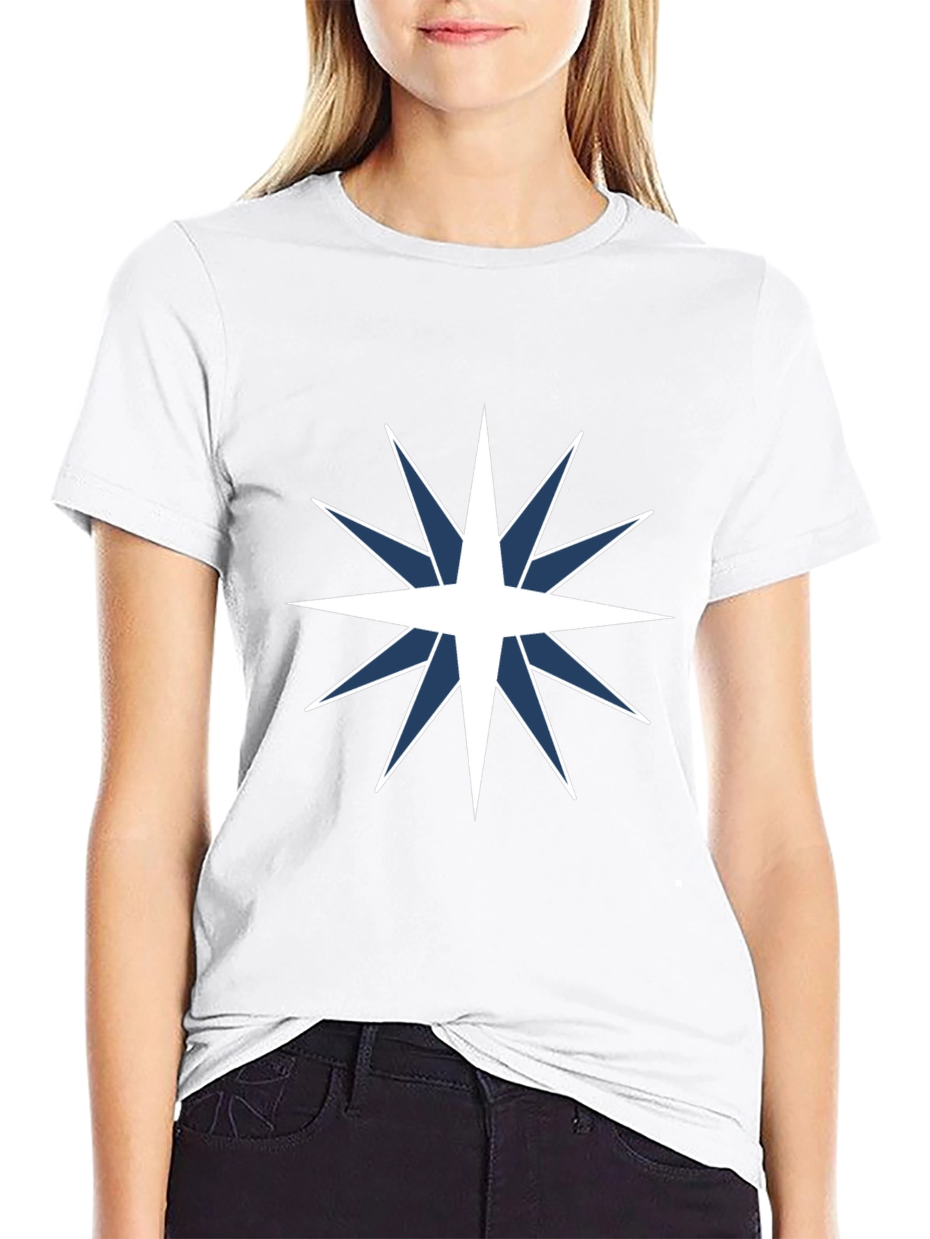 Star Compass Graphic Tee - Black