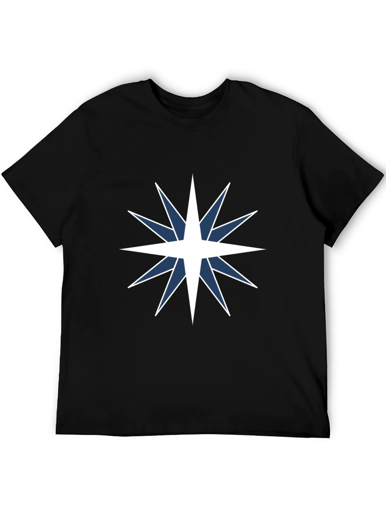 Star Compass Graphic Tee - Black