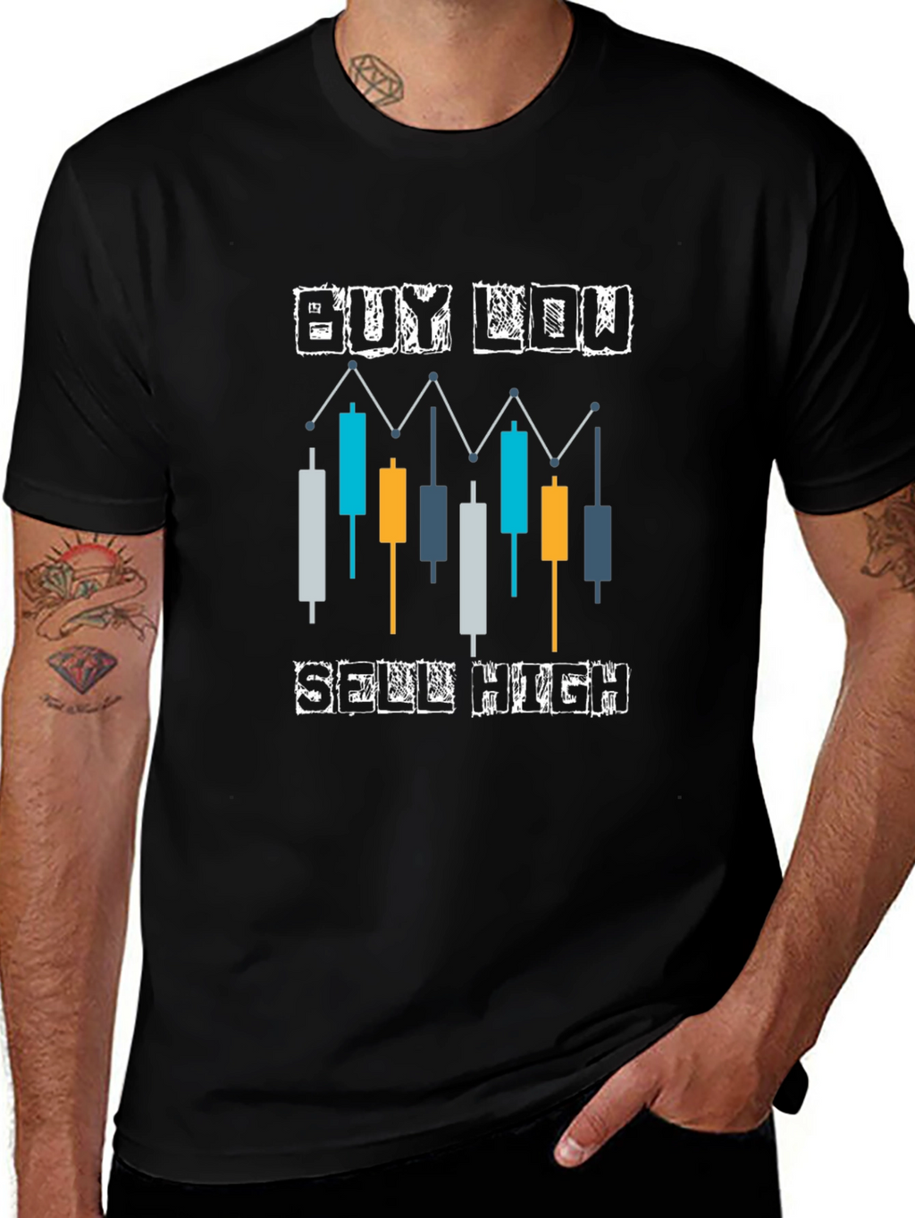 Buy Low Sell High Candlestick T-Shirt
