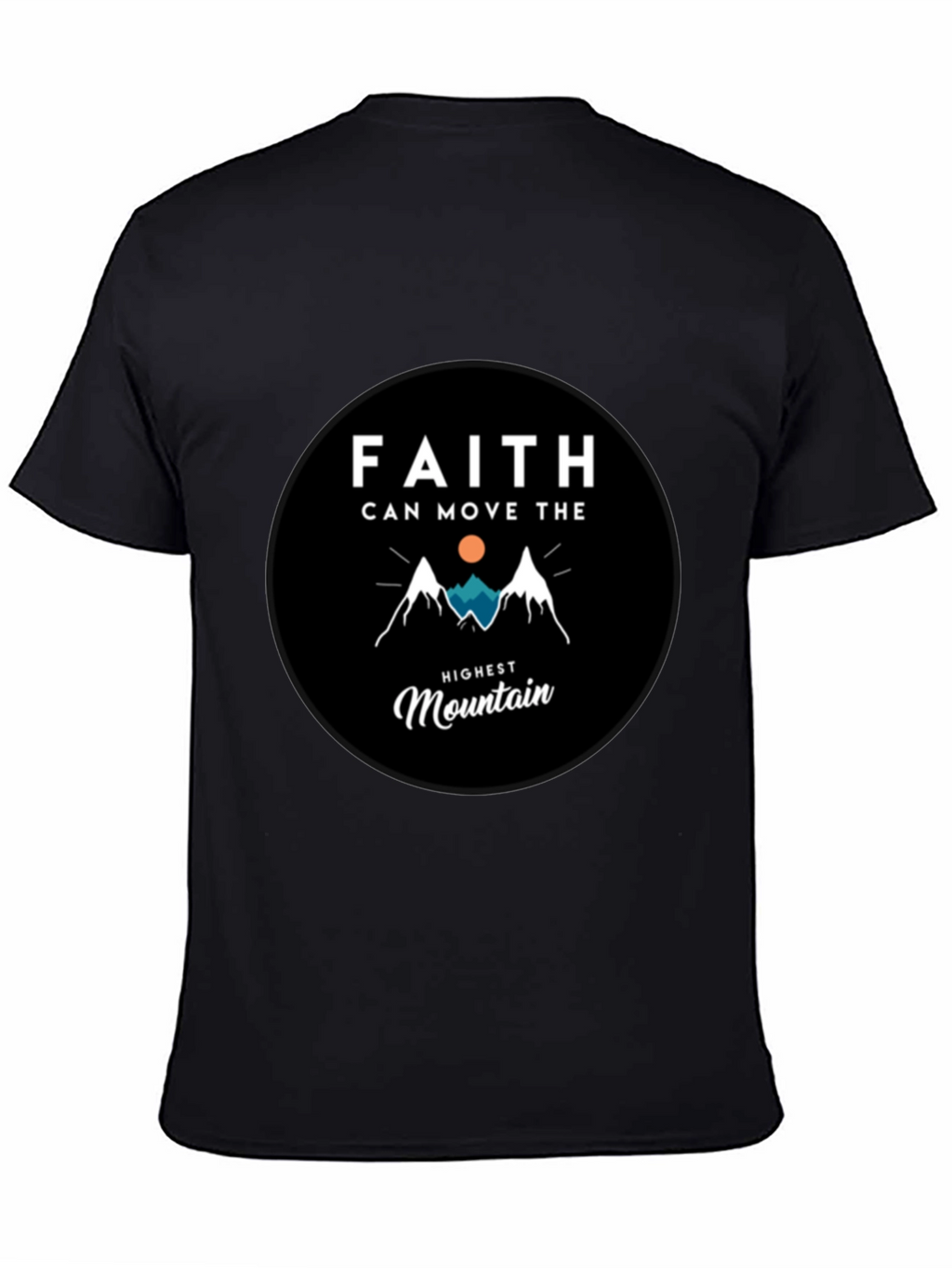 Faith Moves Mountains Graphic Tee - Black
