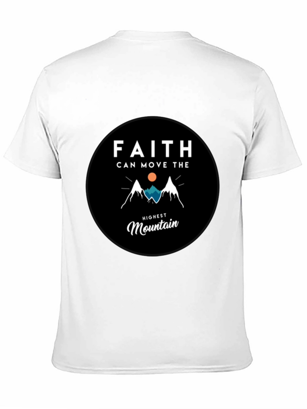 Faith Moves Mountains Graphic Tee - Black