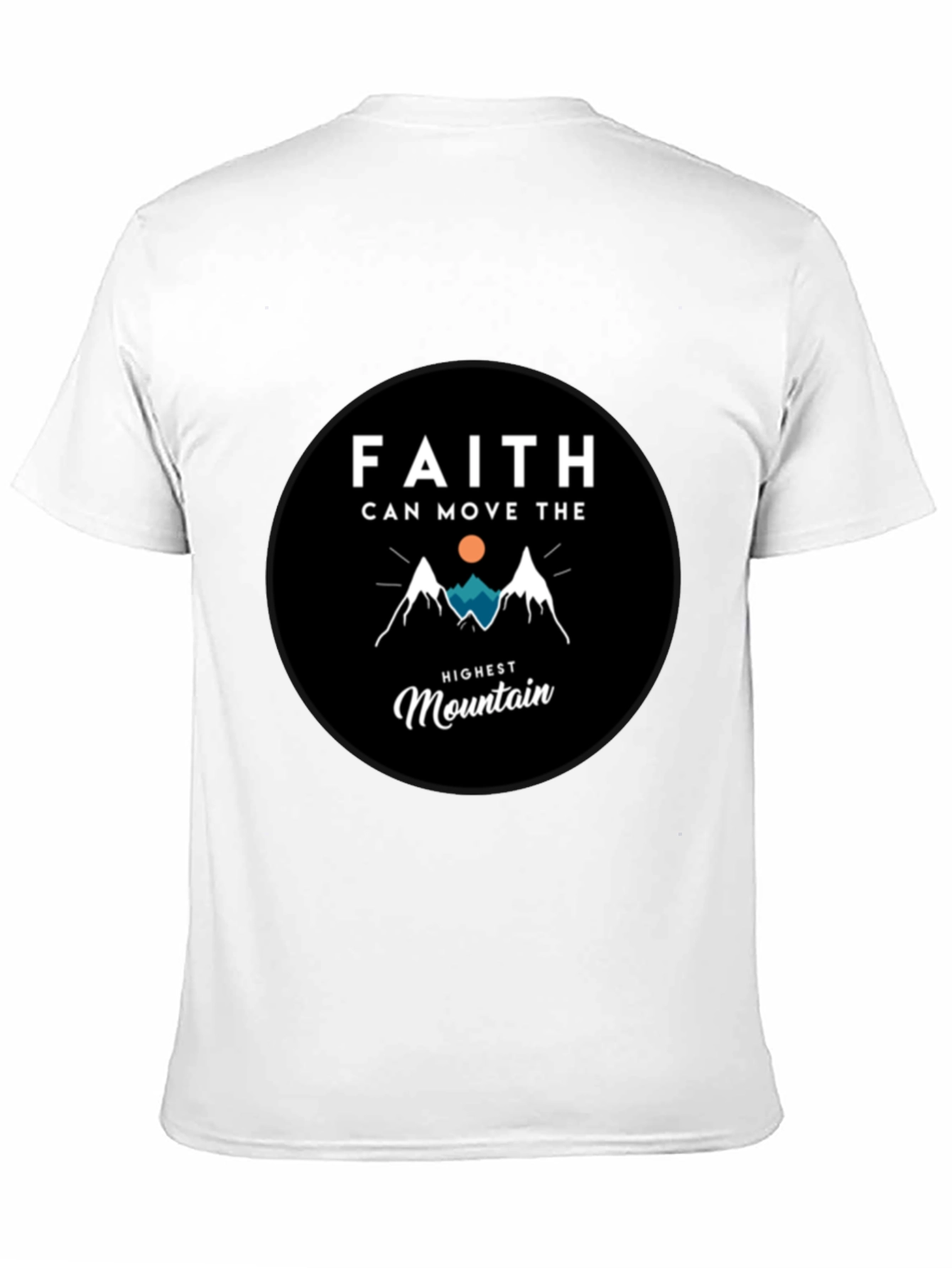 Faith Moves Mountains Graphic Tee - Black