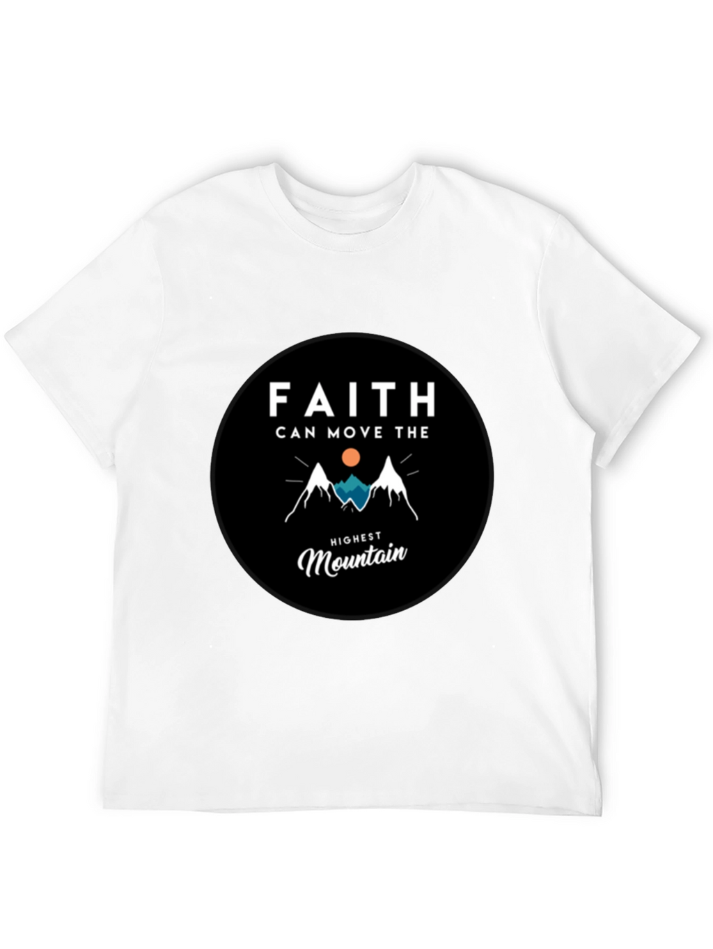 Faith Moves Mountains Graphic Tee - Black