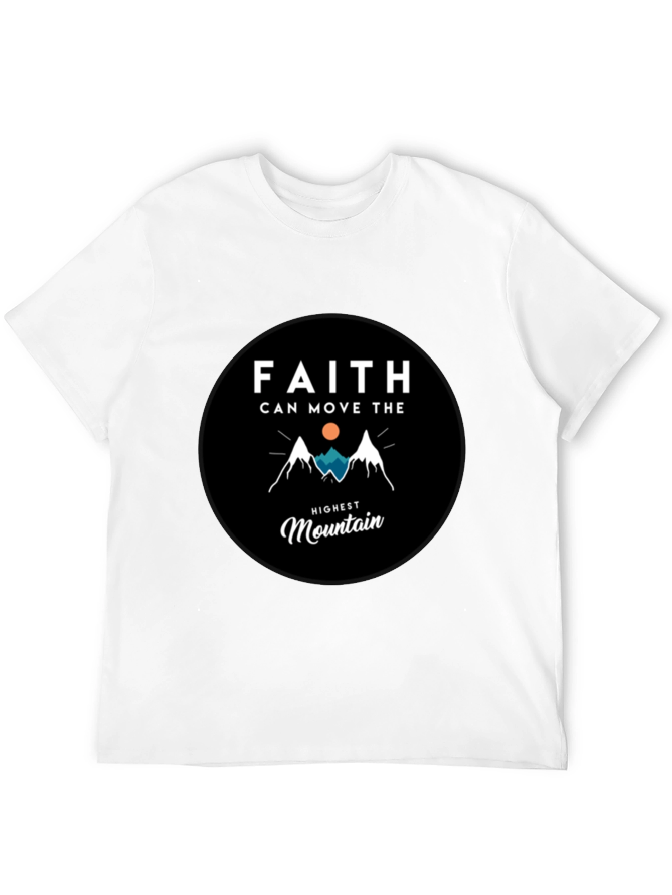 Faith Moves Mountains Graphic Tee - Black