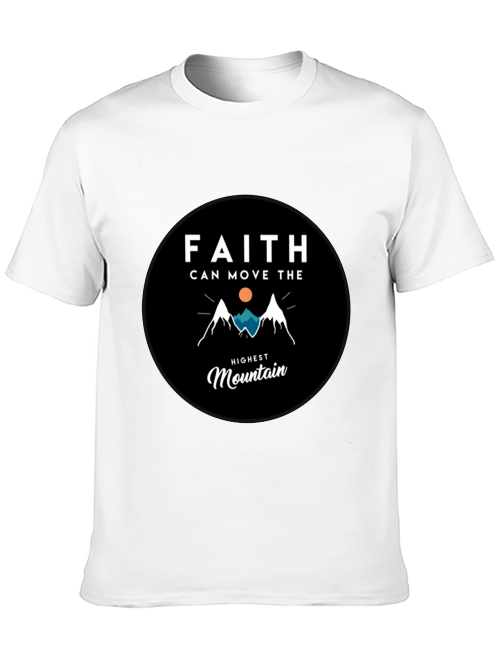 Faith Moves Mountains Graphic Tee - Black
