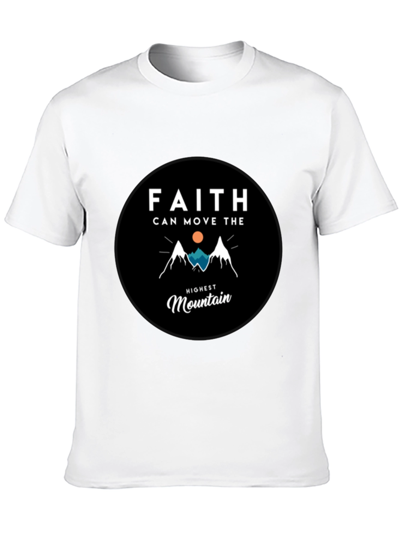 Faith Moves Mountains Graphic Tee - Black
