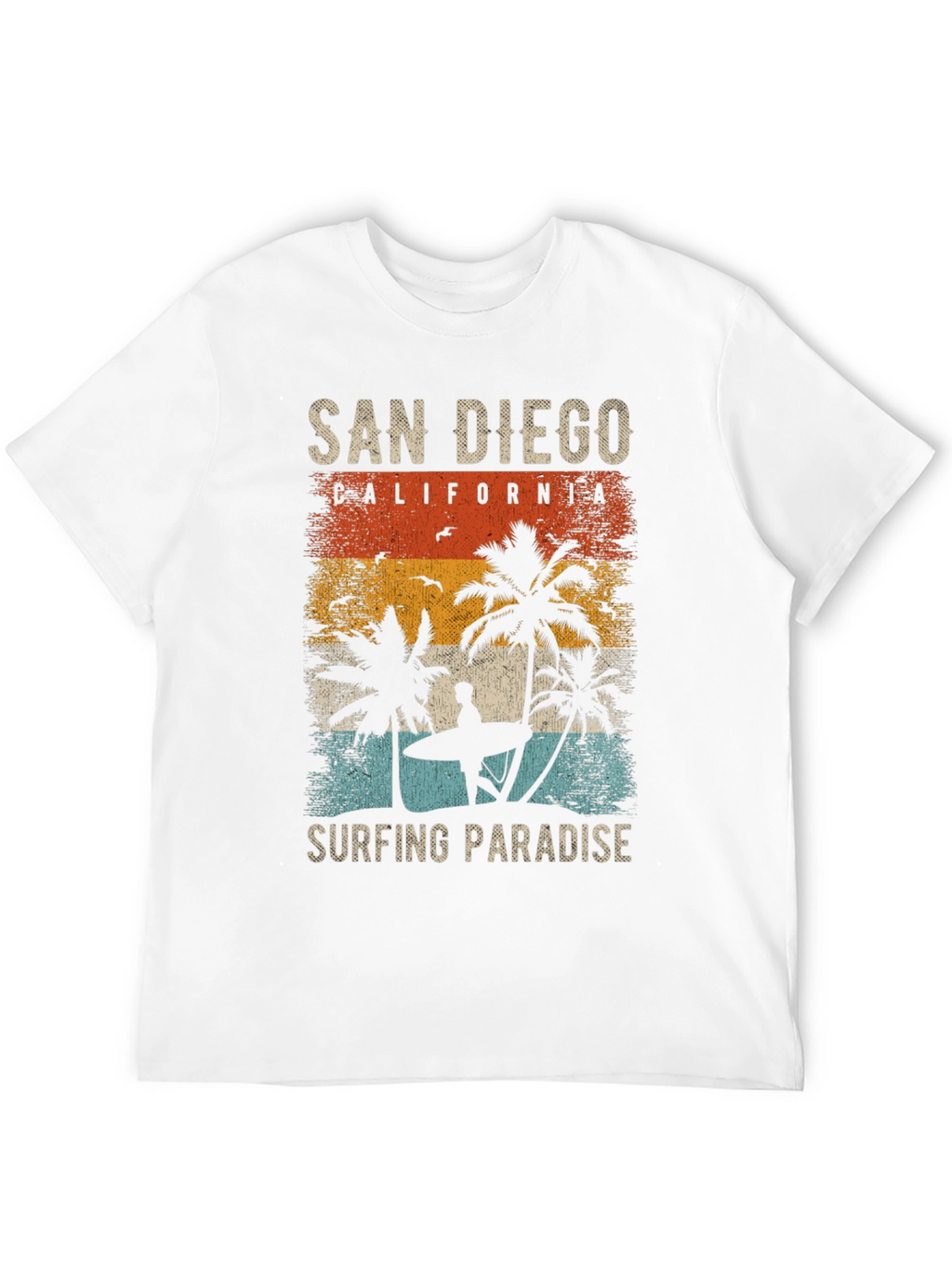 San Diego Surfing Paradise Graphic Tee