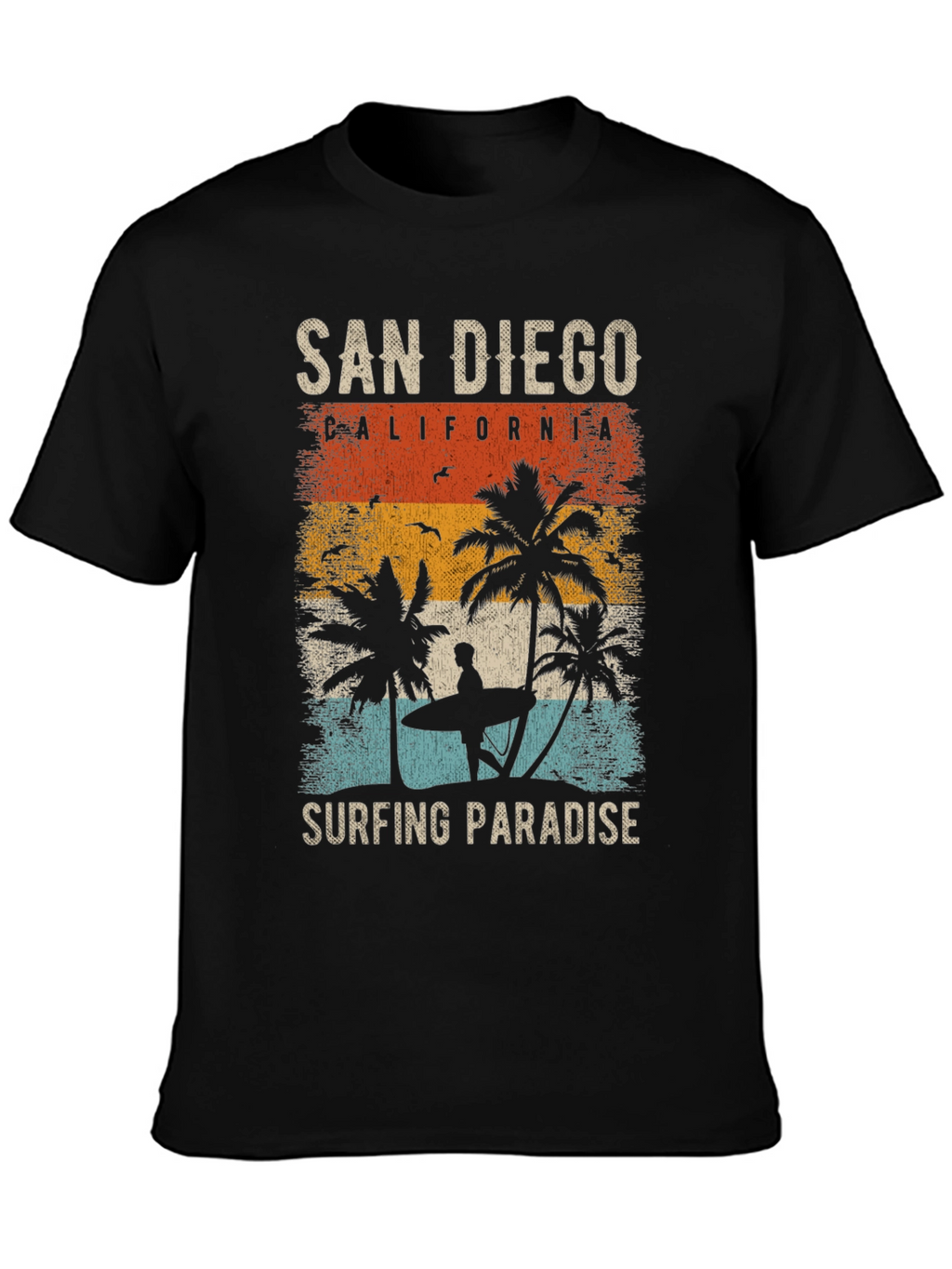 San Diego Surfing Paradise Graphic Tee