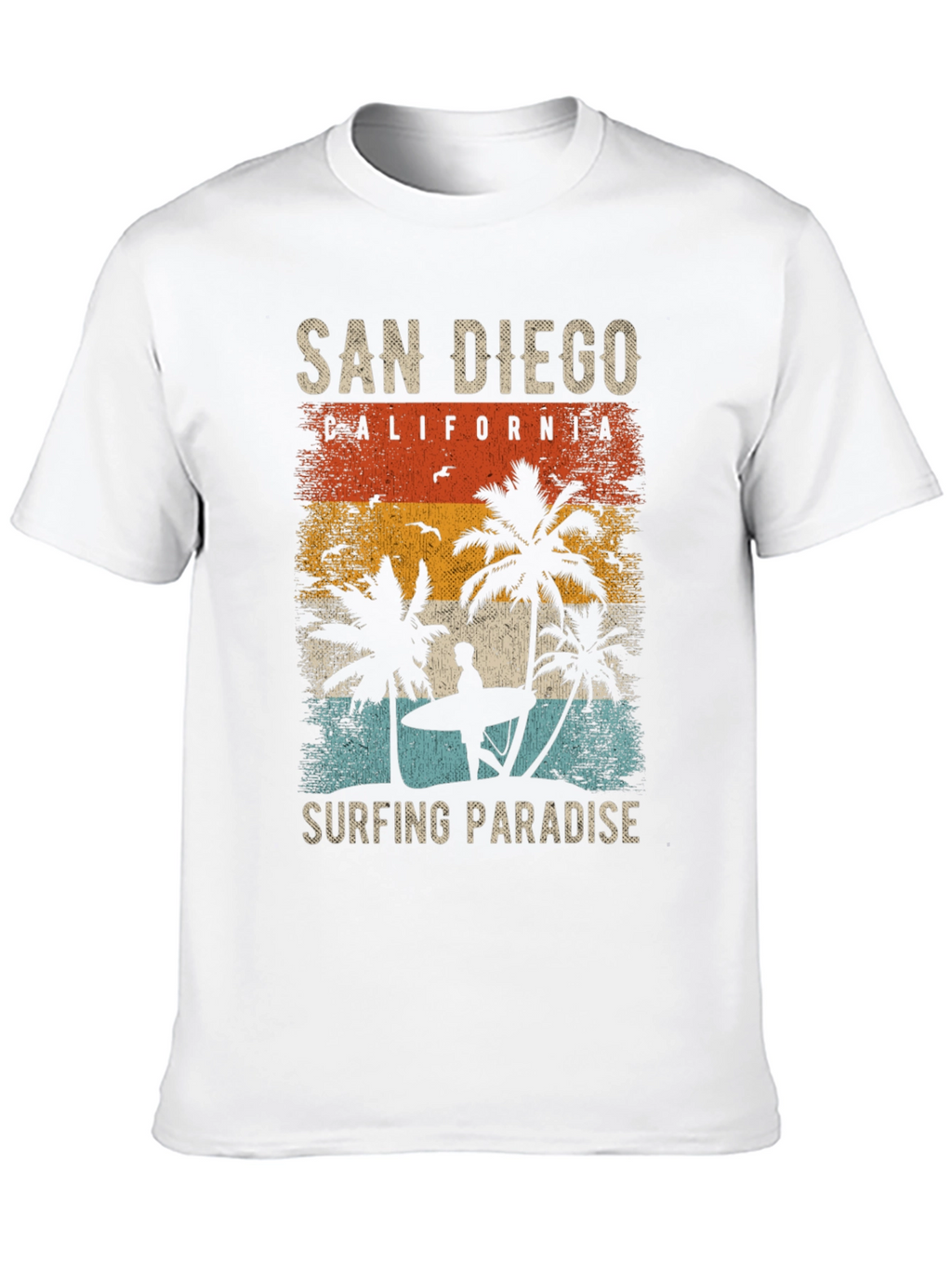 San Diego Surfing Paradise Graphic Tee