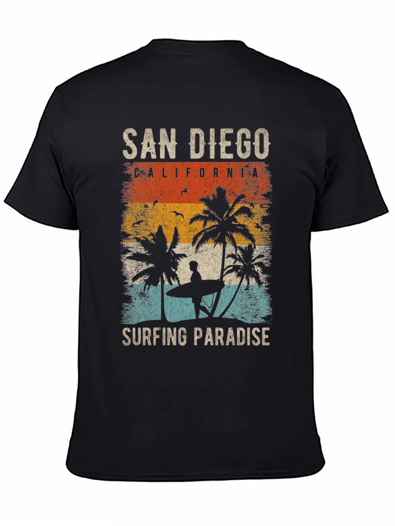 San Diego Surfing Paradise Graphic Tee