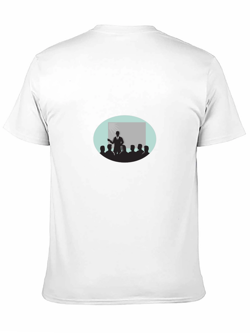 Black T-Shirt with Presentation Graphic