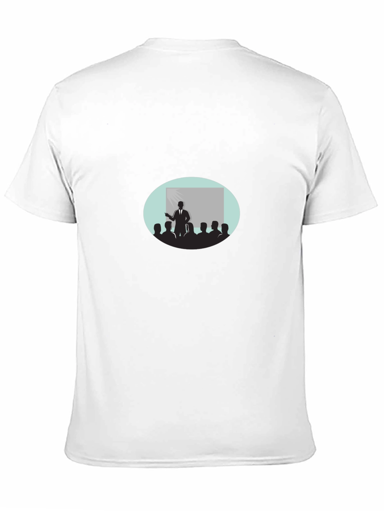 Black T-Shirt with Presentation Graphic